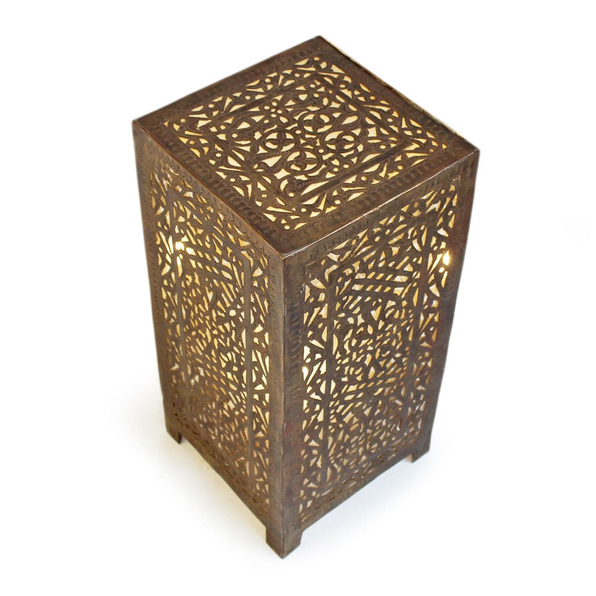 Moroccan Brass Table Light - Thumbnail 3