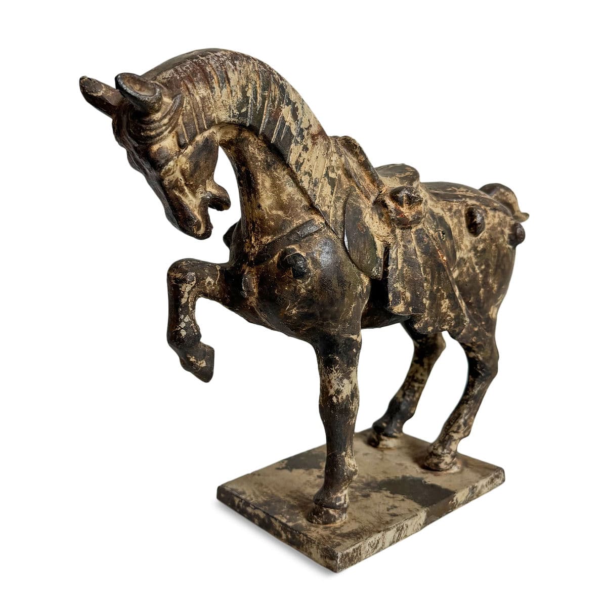 Antique Ming Iron War Horse - Thumbnail 3