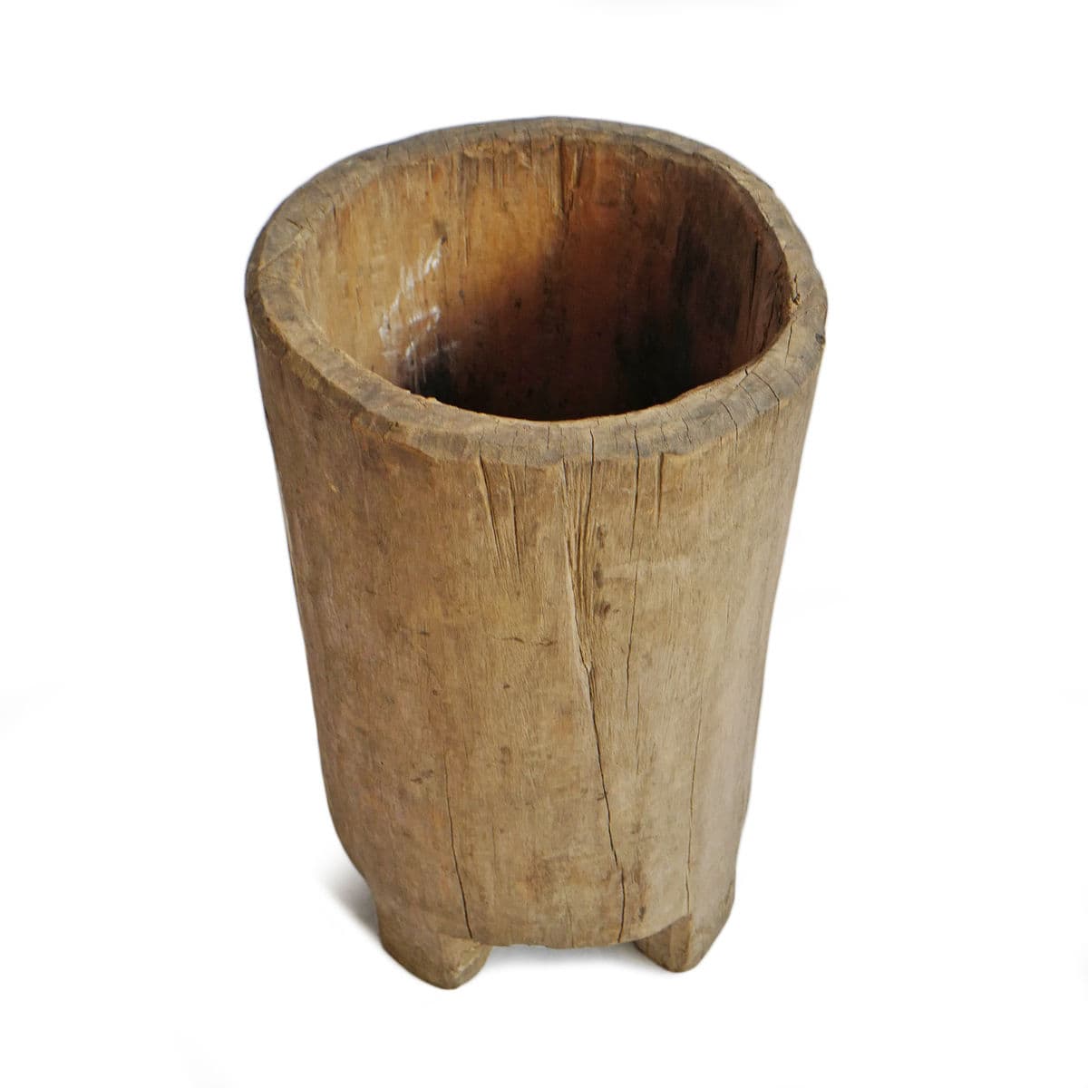 Old Naga Wood Trunk Pot - Thumbnail 3