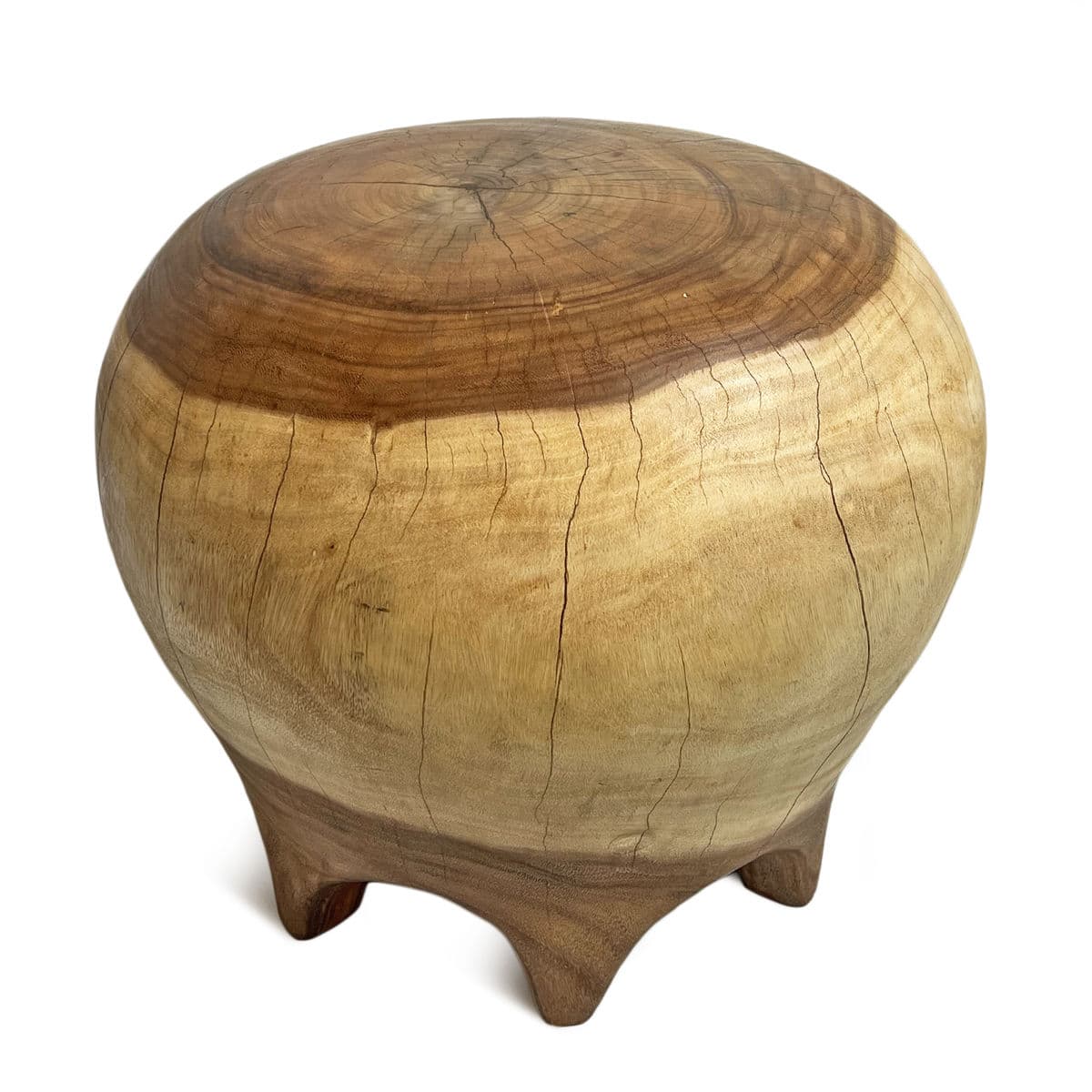 Two Tone Bulb Drop Stool Table - Thumbnail 3