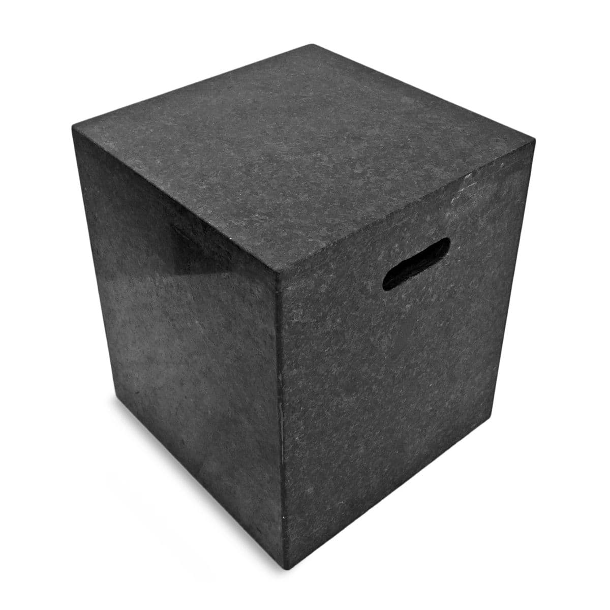 Black Marble Cube Stool /  Table - Thumbnail 3