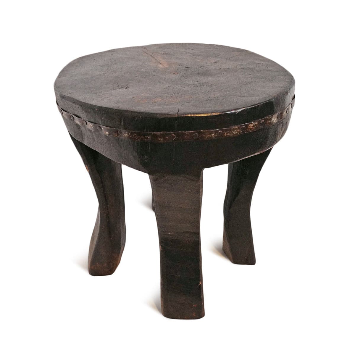 Vintage Naga Wood Stool - Thumbnail 3