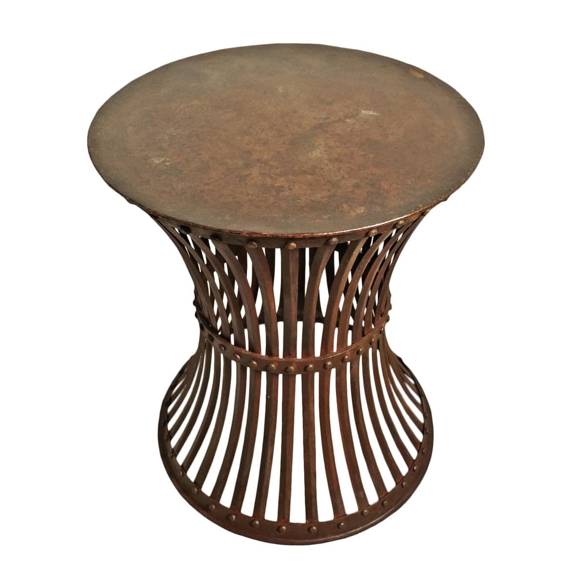 Iron Rivet Band Side Table - Thumbnail 3