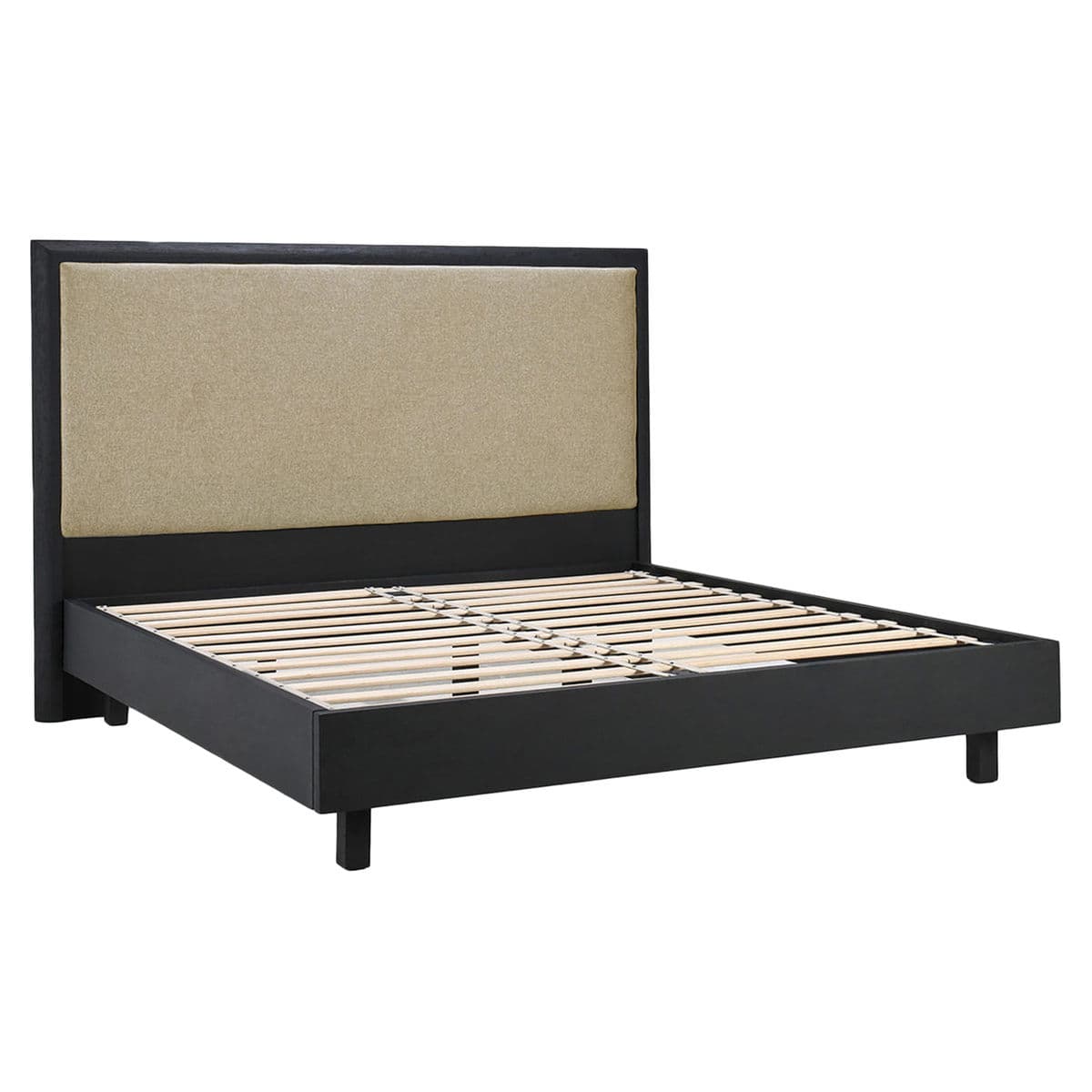 Black & Tweed King Bed Frame - Thumbnail 3