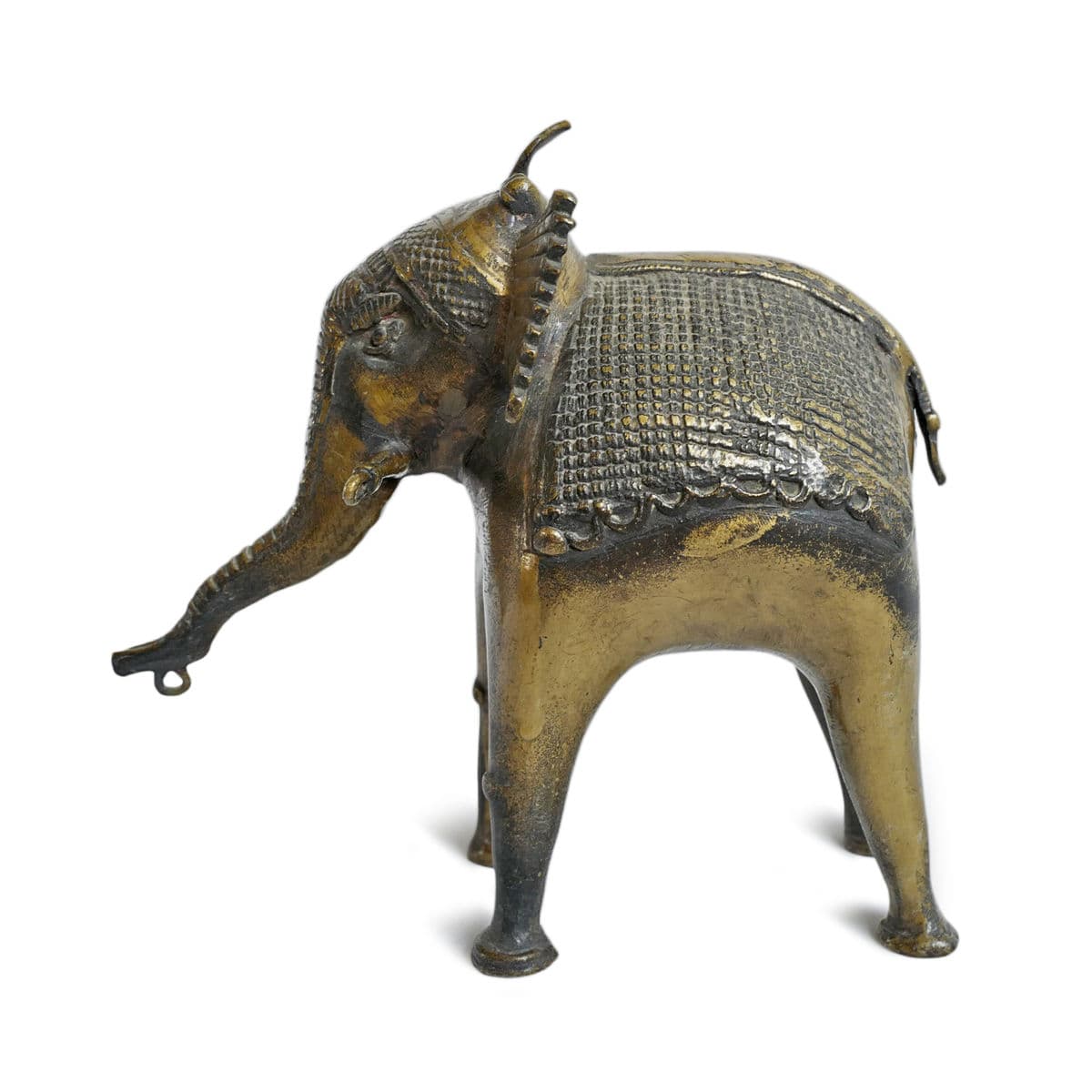 Antique Brass Jaipur Elephant - Thumbnail 3