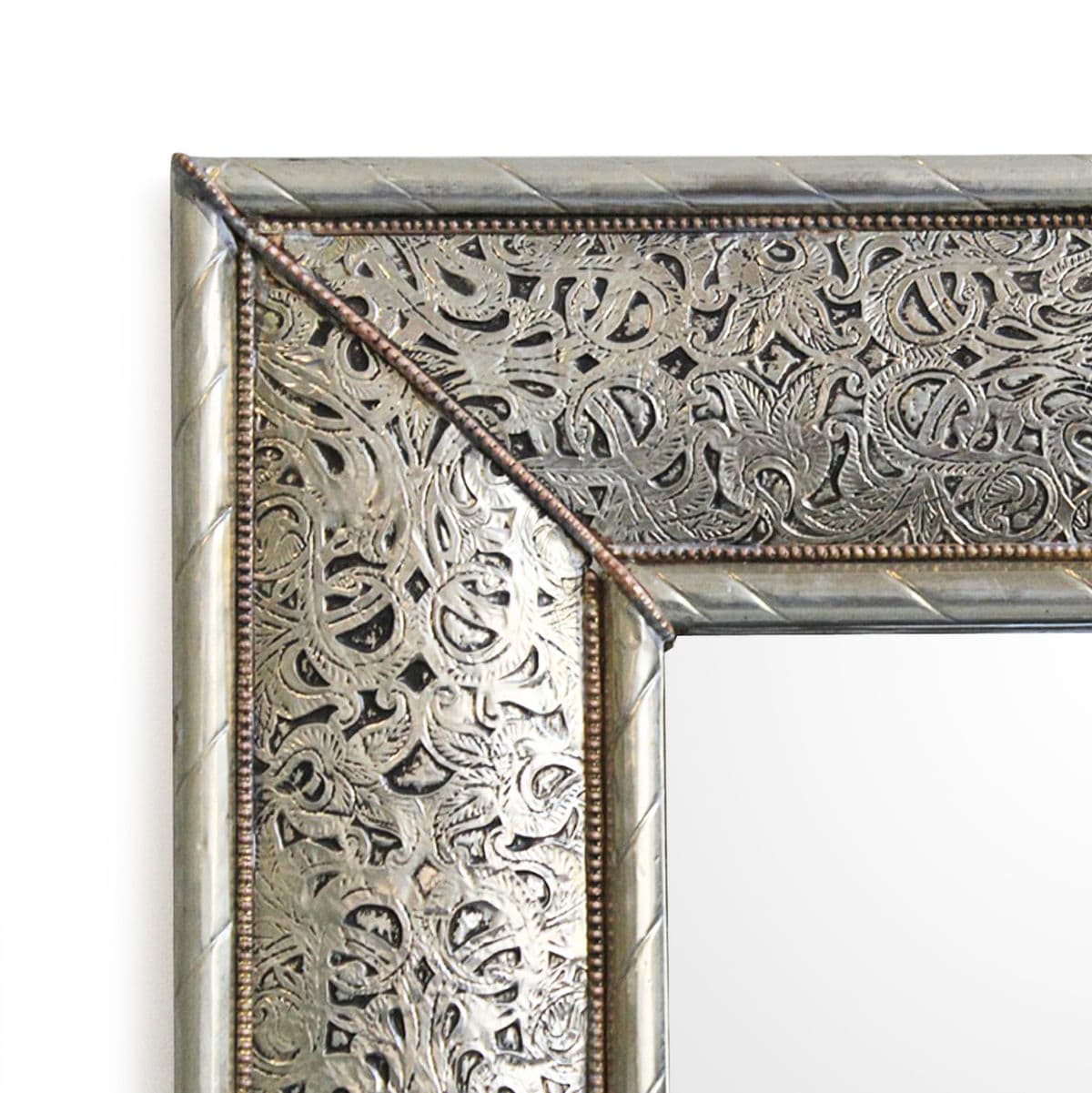 Full Length Nickel Frame Mirror - Thumbnail 3