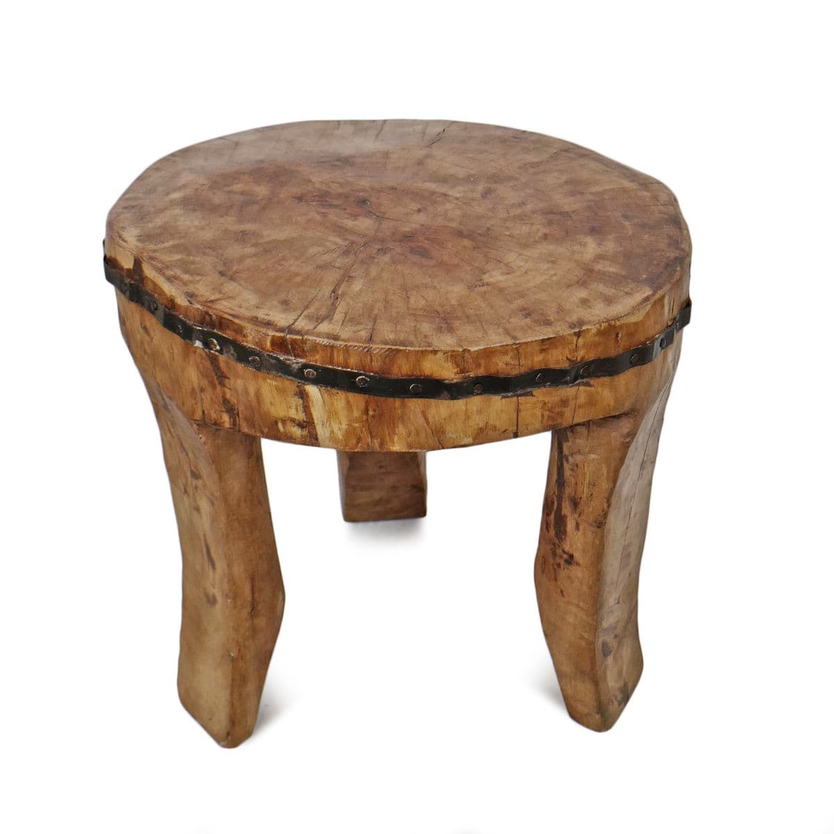 Vintage Naga Wood Stool - Thumbnail 3