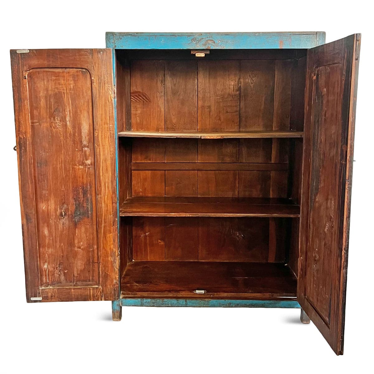 Antique Cobalt Blue Storage Cabinet - Thumbnail 3