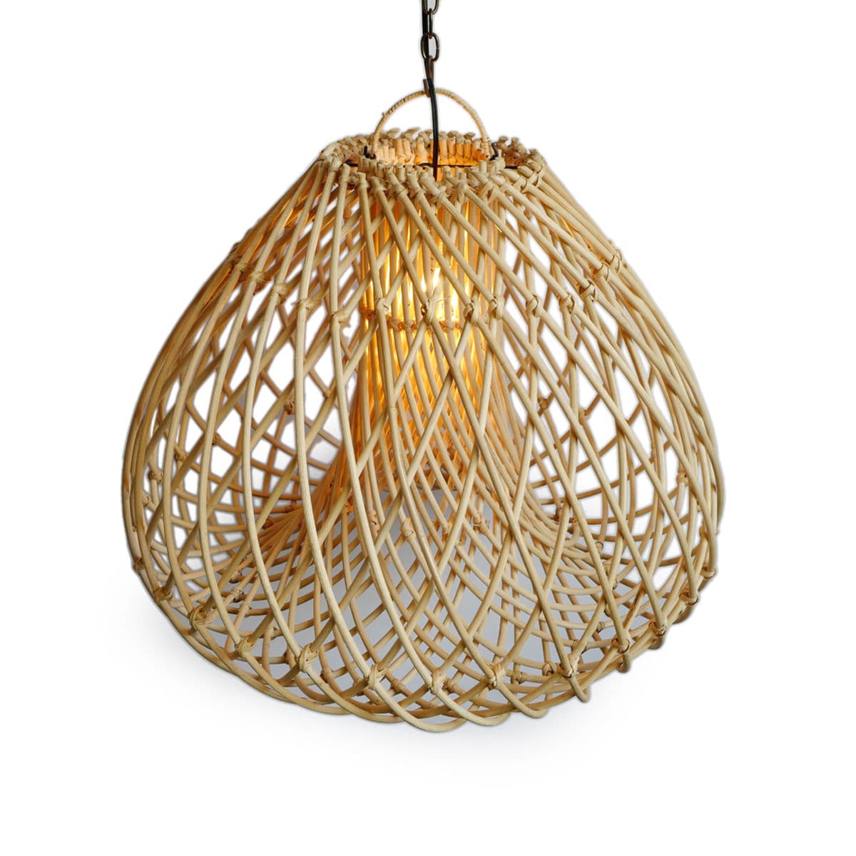 Rattan Java Drop Lantern Medium - Thumbnail 3
