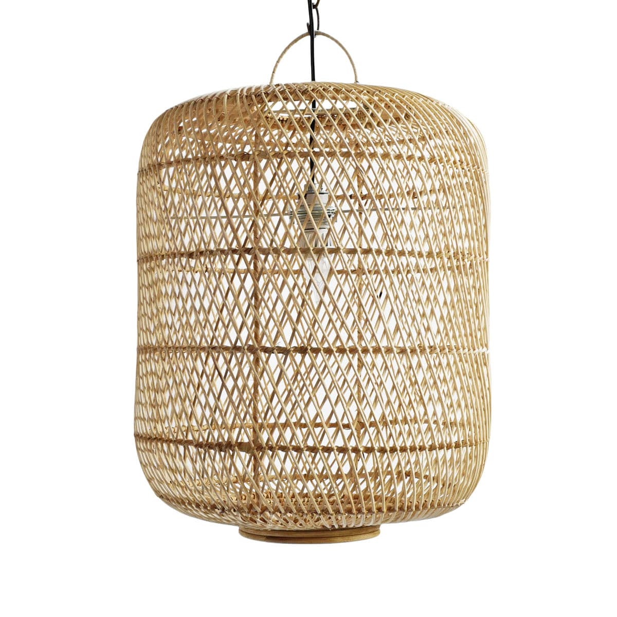 Raw Wicker Jug Lantern Small - Thumbnail 3