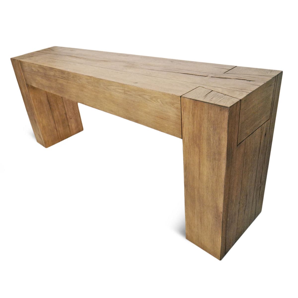 Natural Oak Beam Console Table - Thumbnail 3