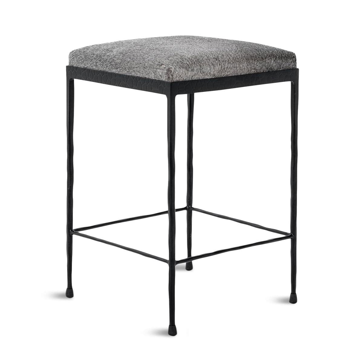 Grey Hide Counter Stool - Thumbnail 3