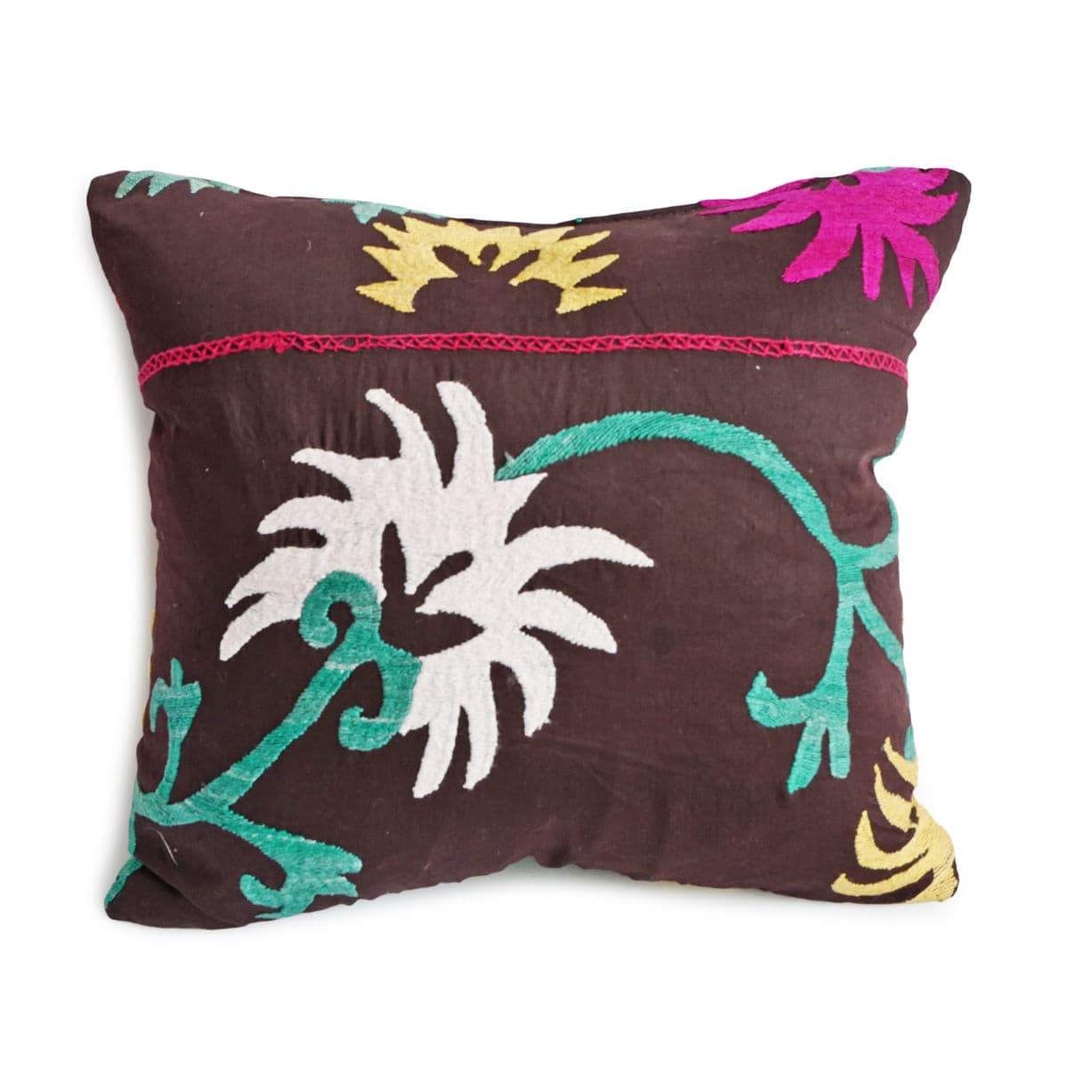 Vintage Suzani Embroidered Pillow - Thumbnail 3