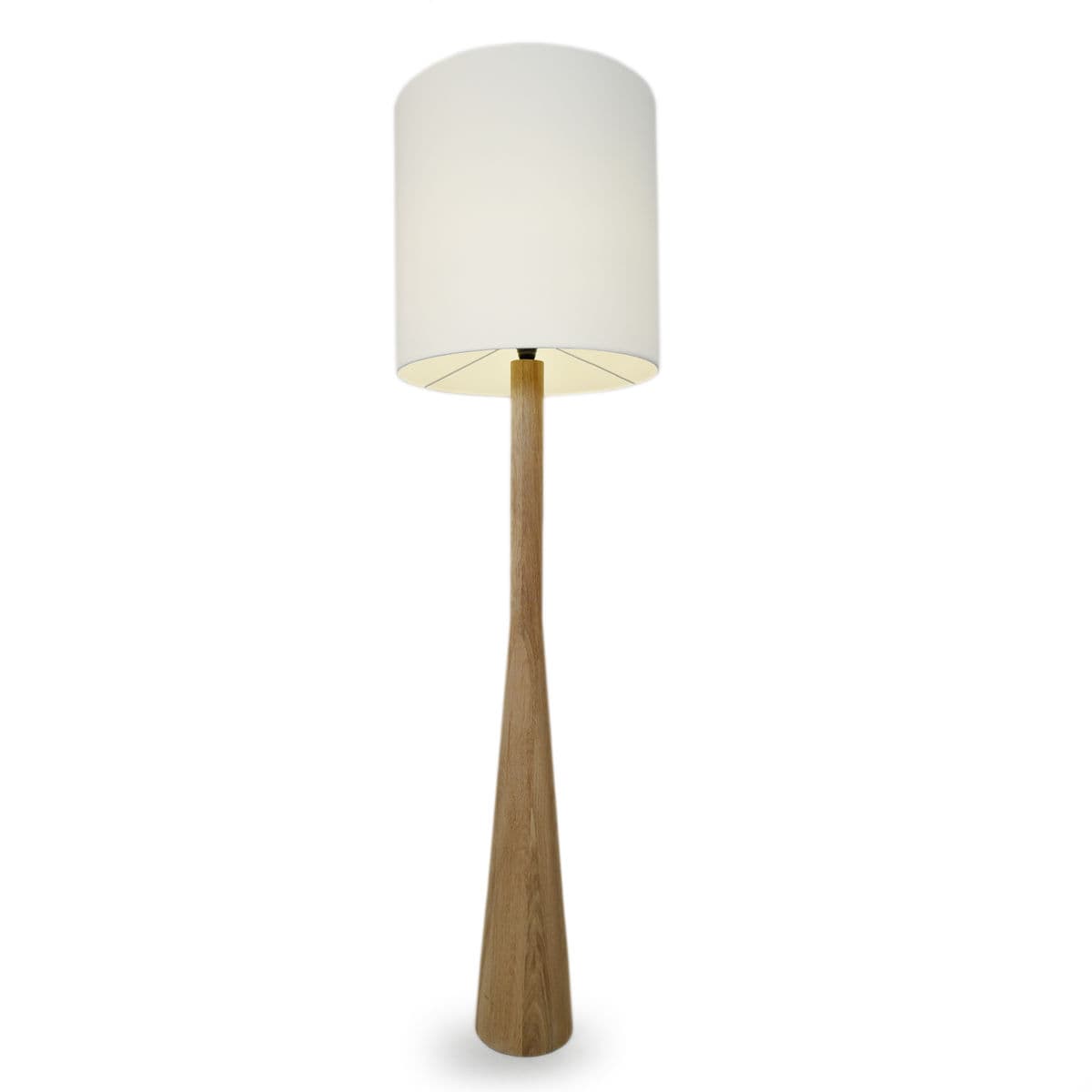 Modern Raw Oak Floor Lamp - Thumbnail 3