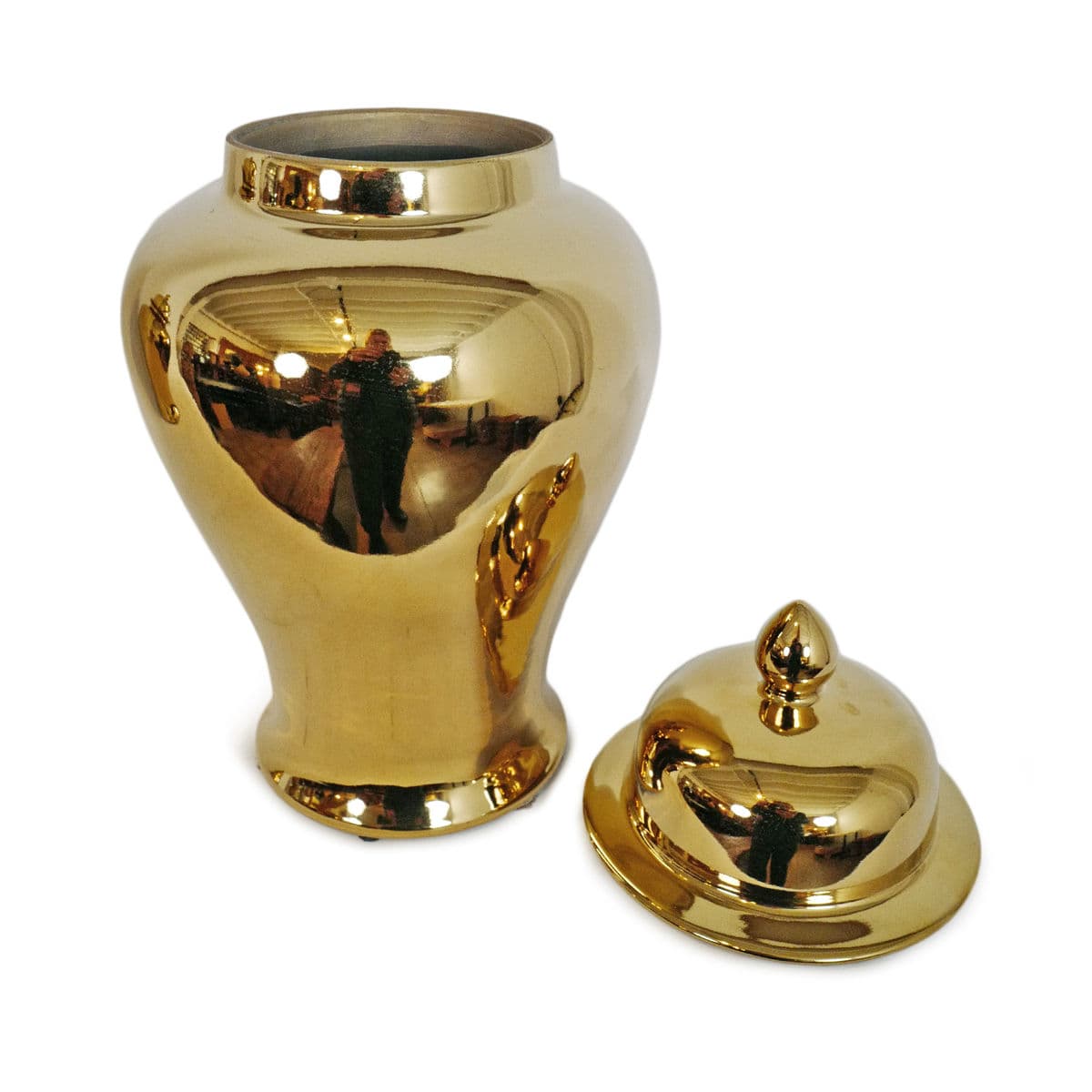 Metallic Gold Ginger Jar - Thumbnail 3
