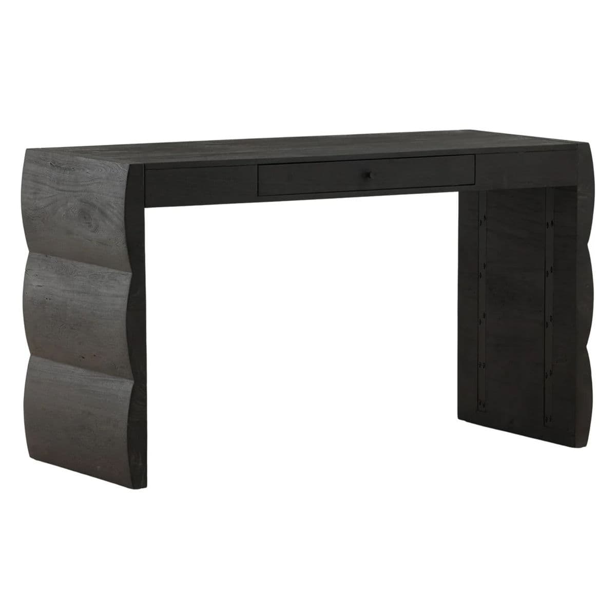 Modern Cloud Black Acacia Desk - Thumbnail 3