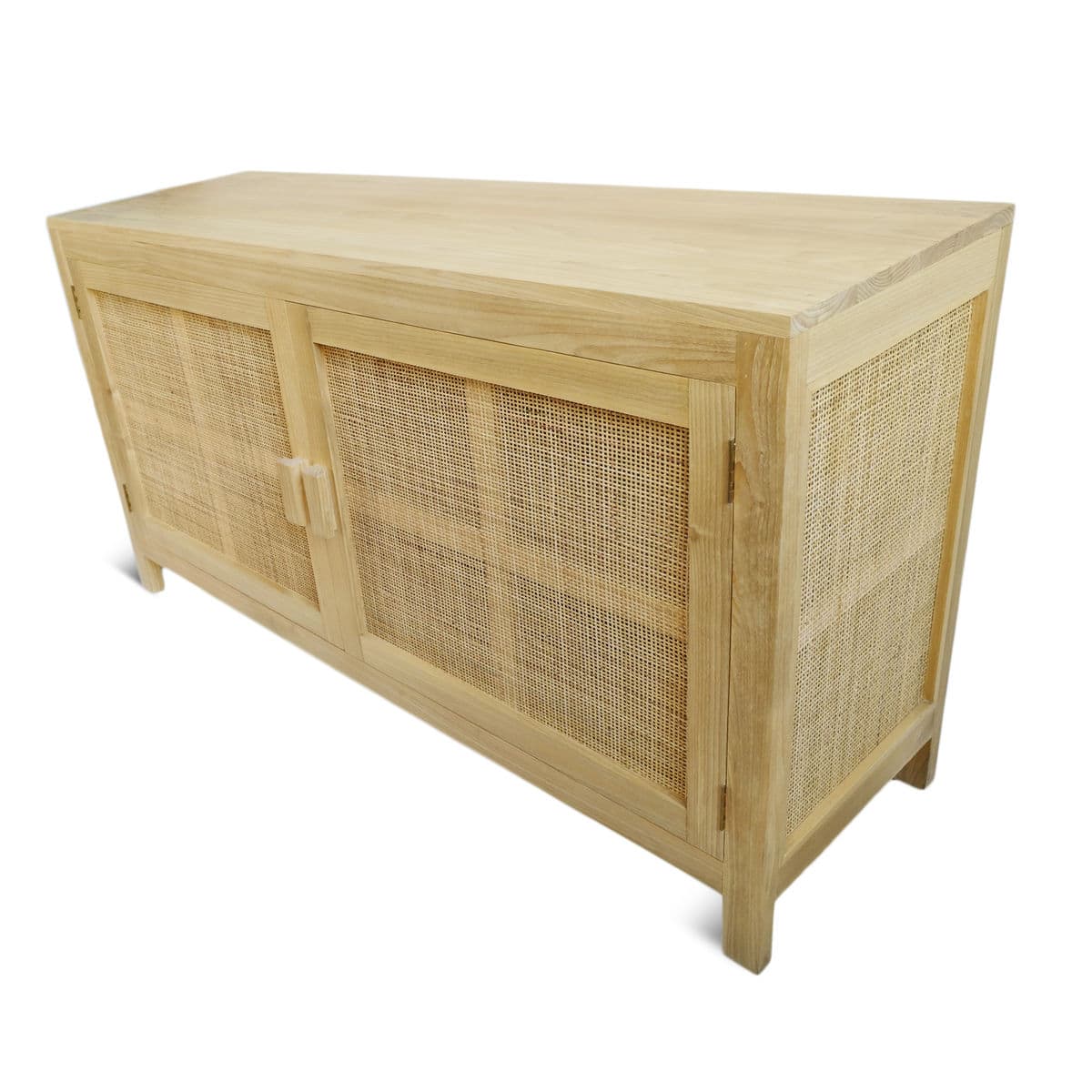 Natural Teak & Cane Sideboard - Thumbnail 3