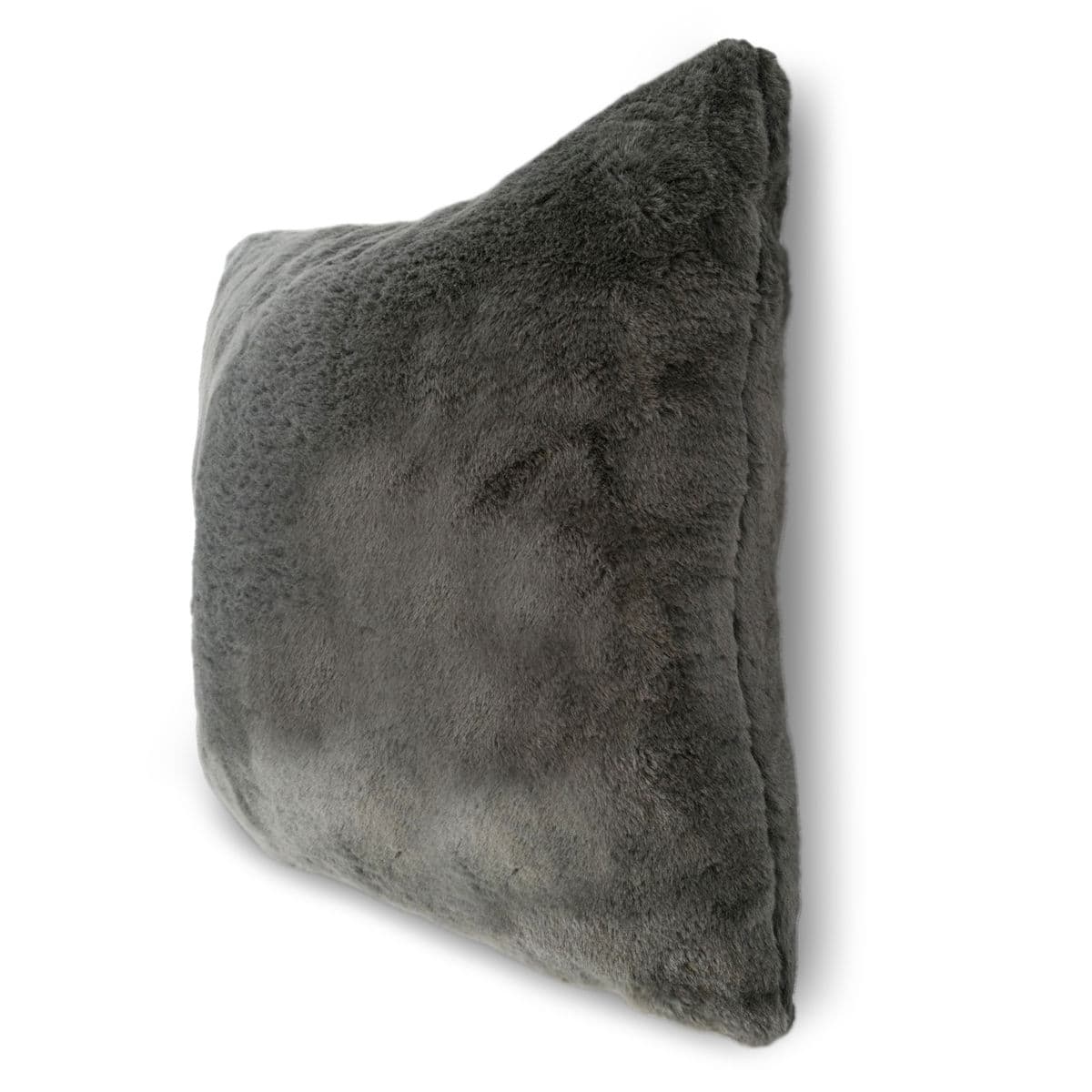 Grey Rabbit Faux Fur Pillow 26" - Thumbnail 3