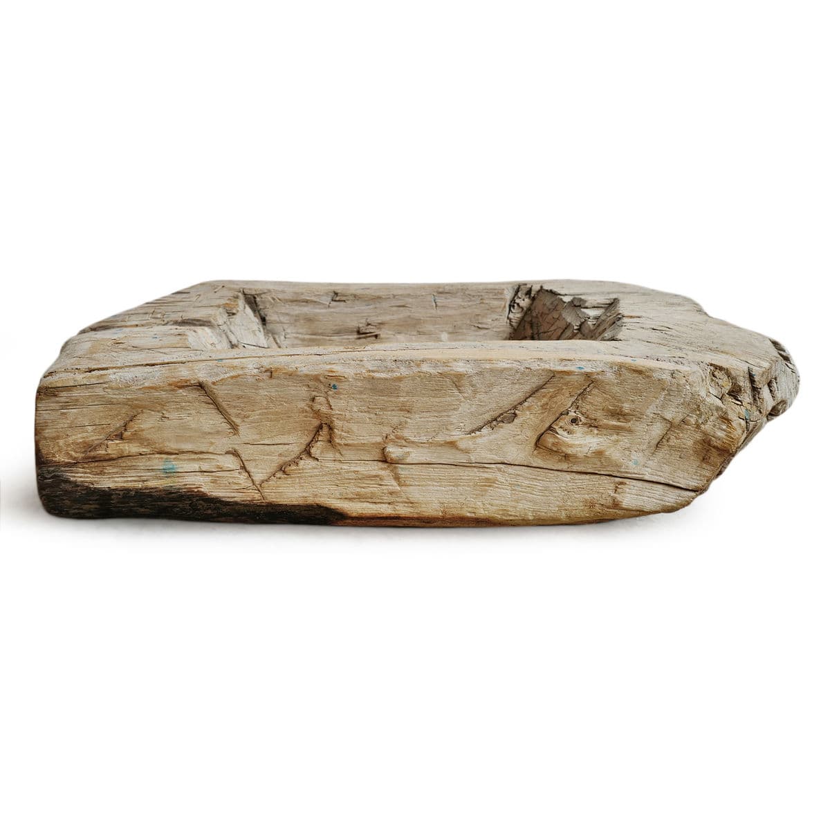 Old India Narrow Wood Trough - Thumbnail 3