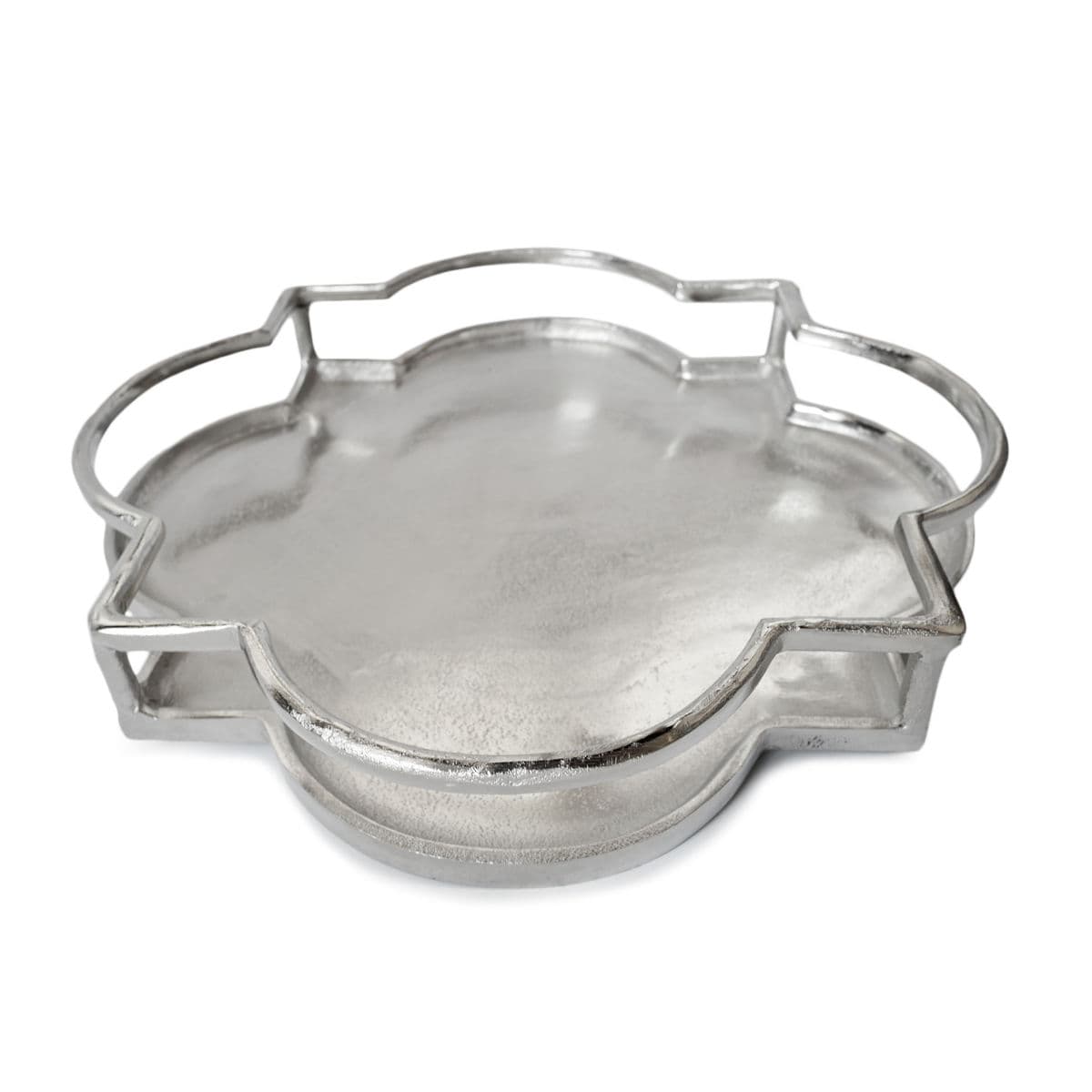 Polished Nickel Serving Tray - Thumbnail 3