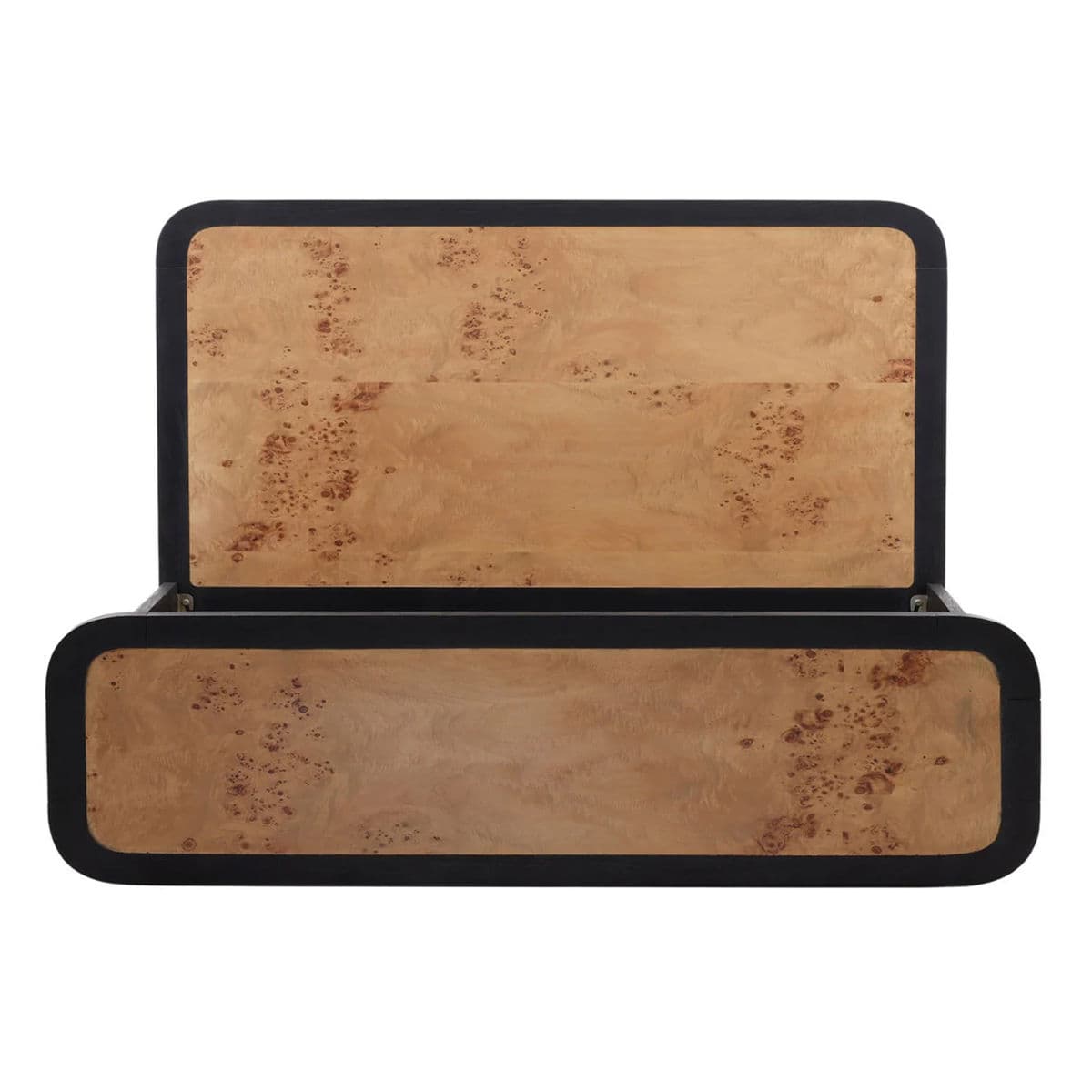 Modern Burl Wood King Bed - Thumbnail 3