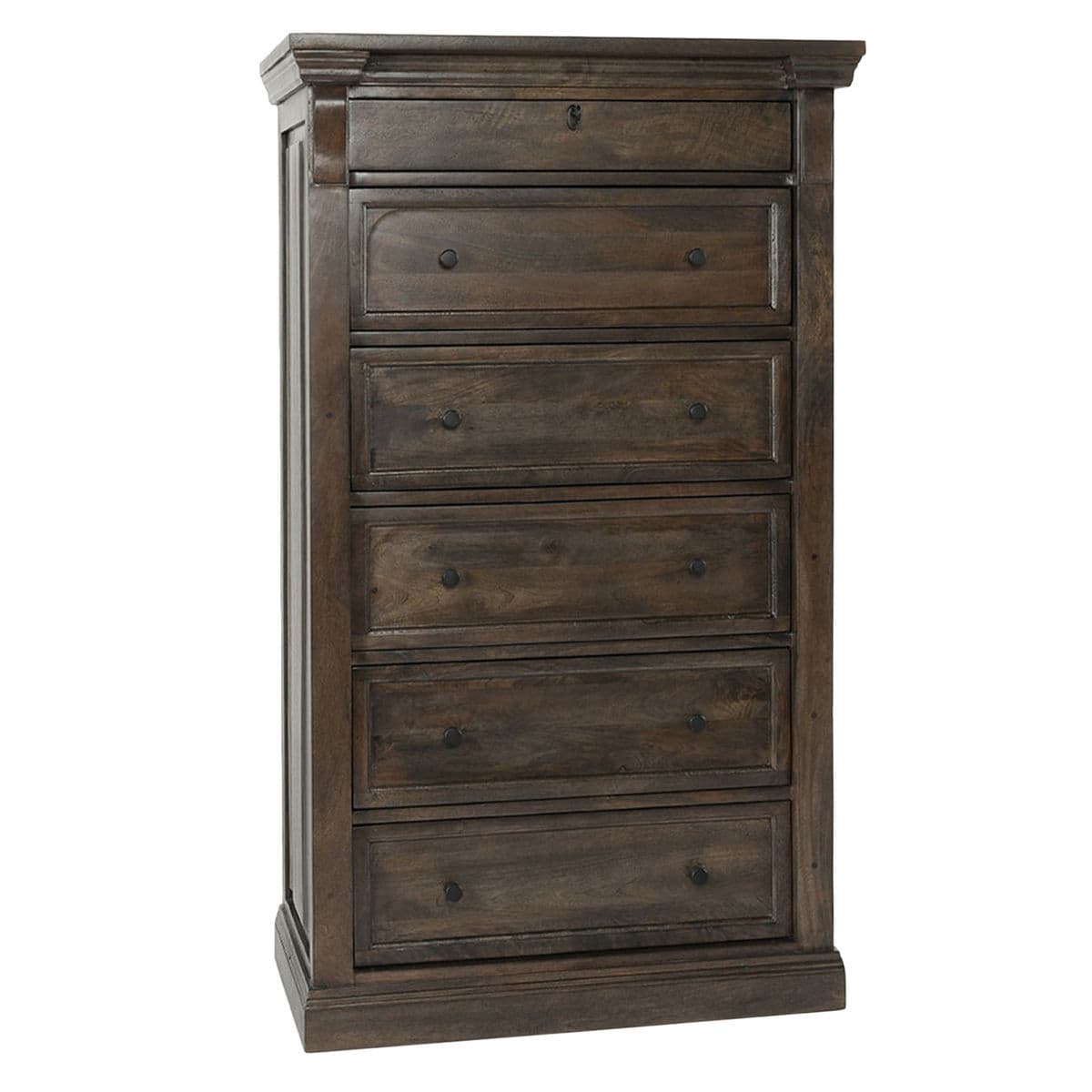 Tall Walnut Chest of Drawers - Thumbnail 3