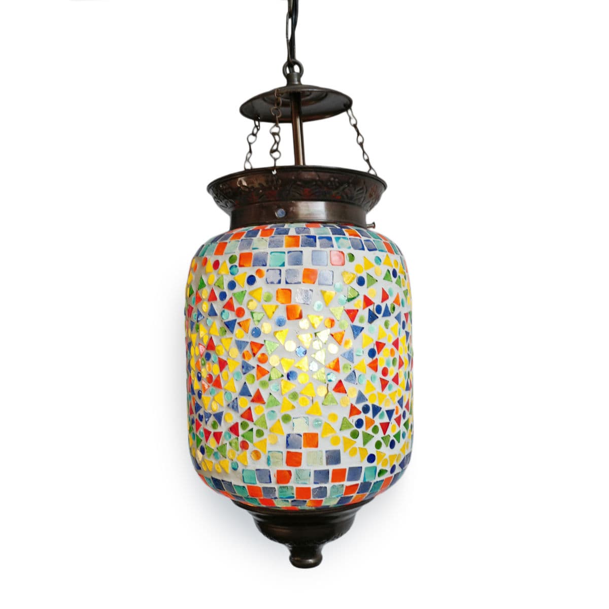Mosaic Colorful Pendant Lantern - Thumbnail 3