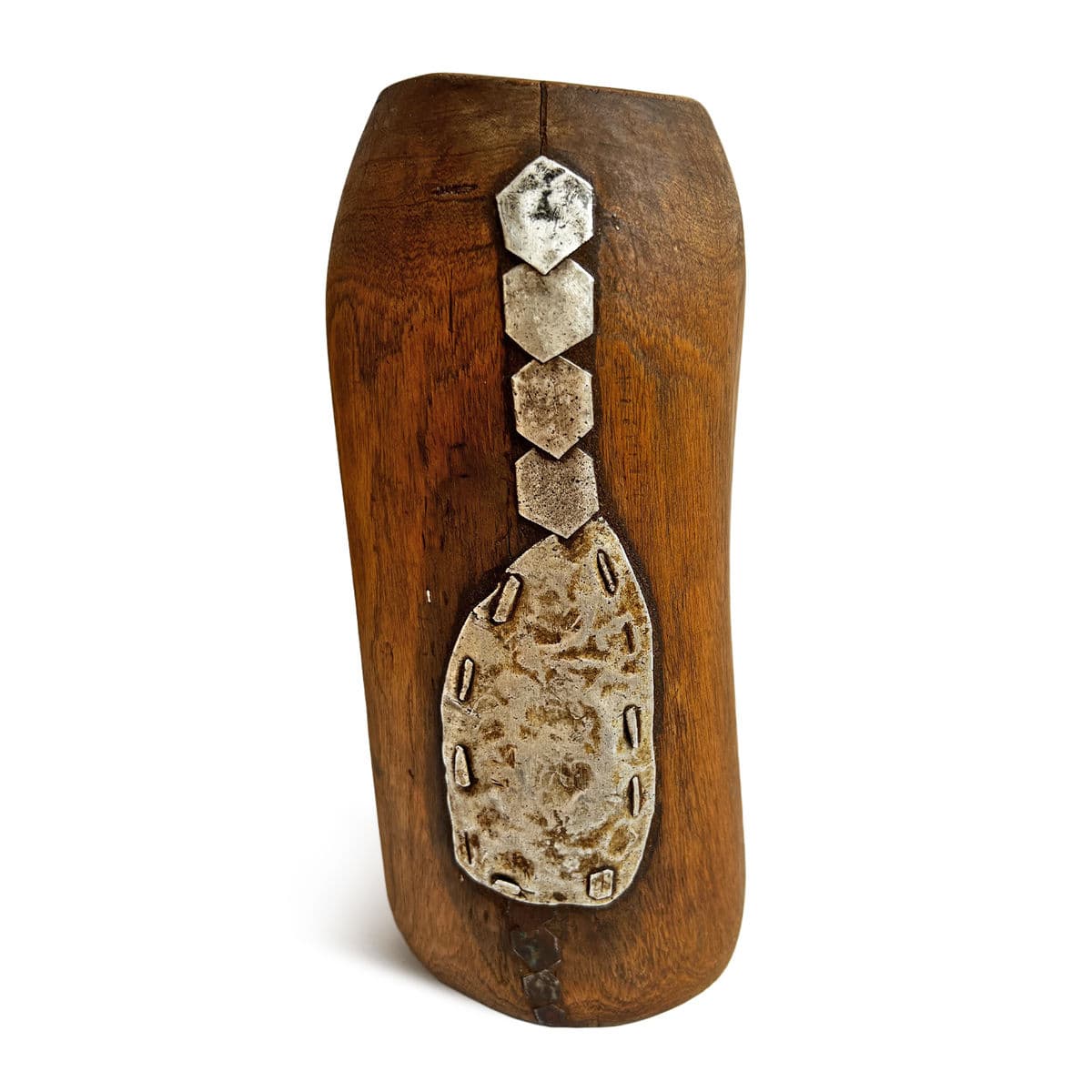 Vintage Tutsi Wood Pot - Thumbnail 3