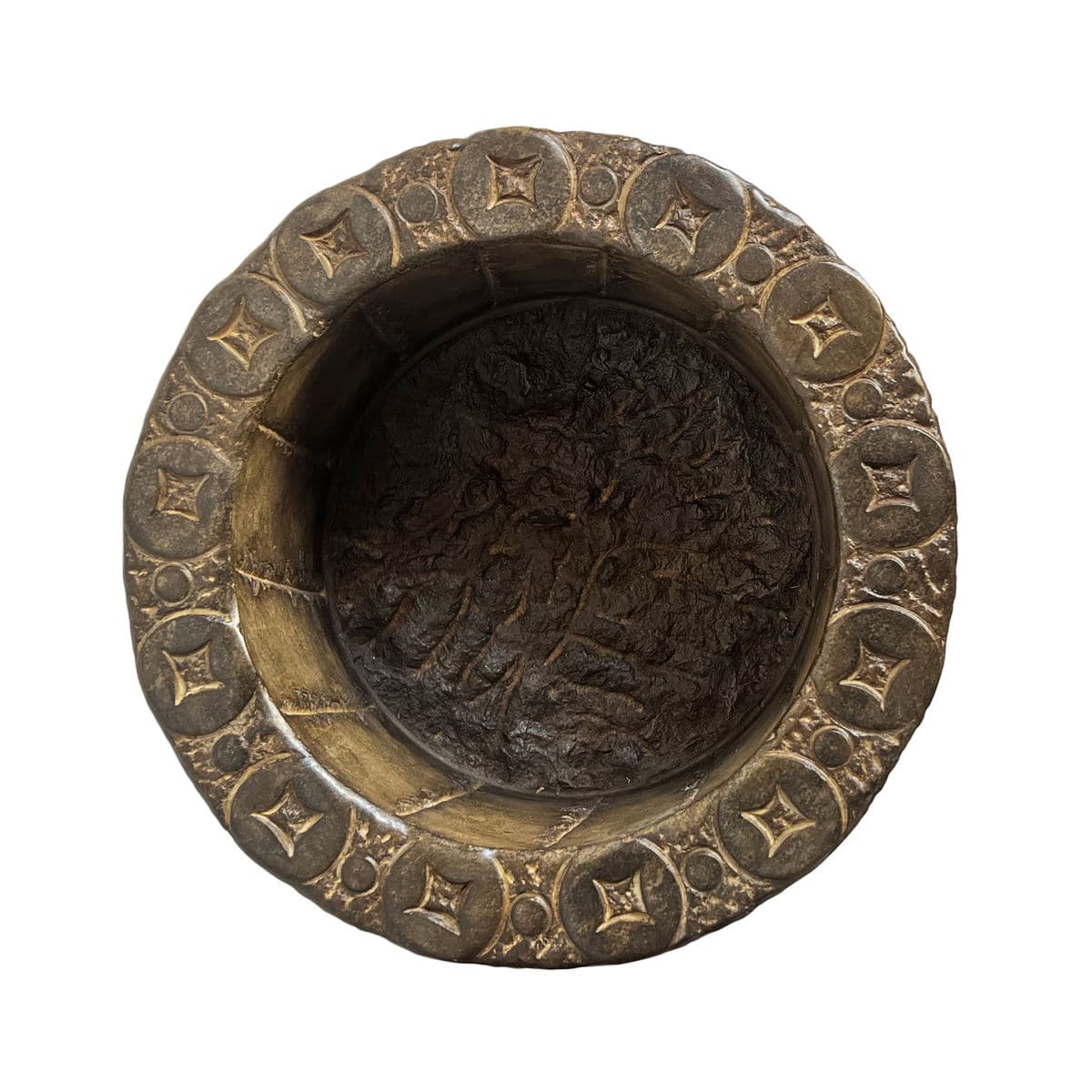 Vintage Good Luck Stone Money Pot - Thumbnail 3