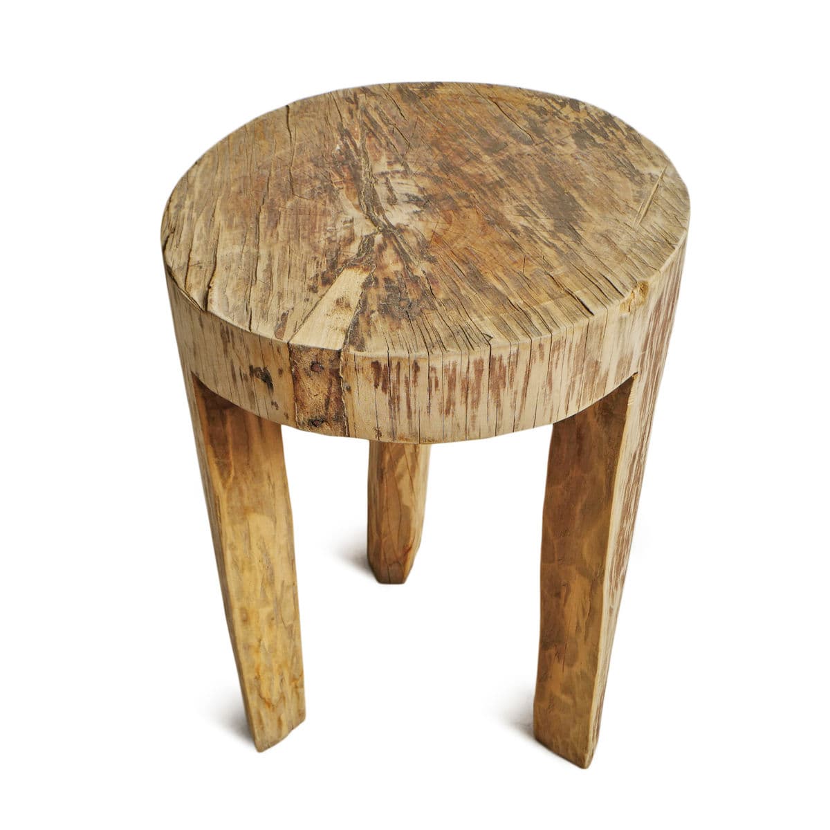 Rustic Naga Three Leg Wood Table - Thumbnail 3