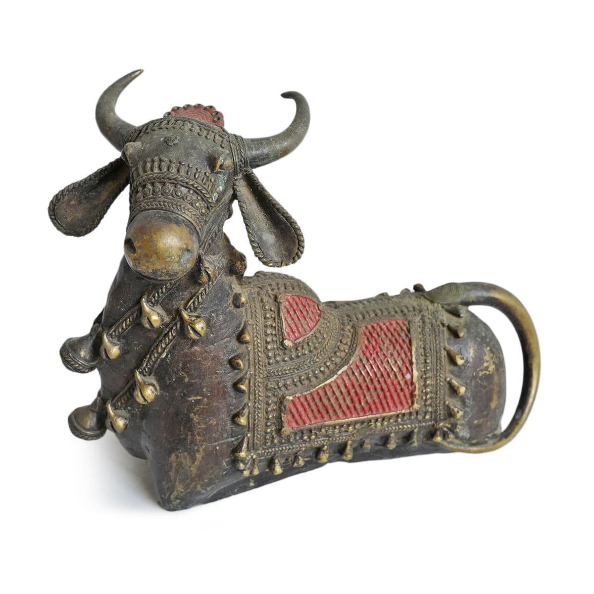 Antique Brass Nandi Bull India - Thumbnail 3