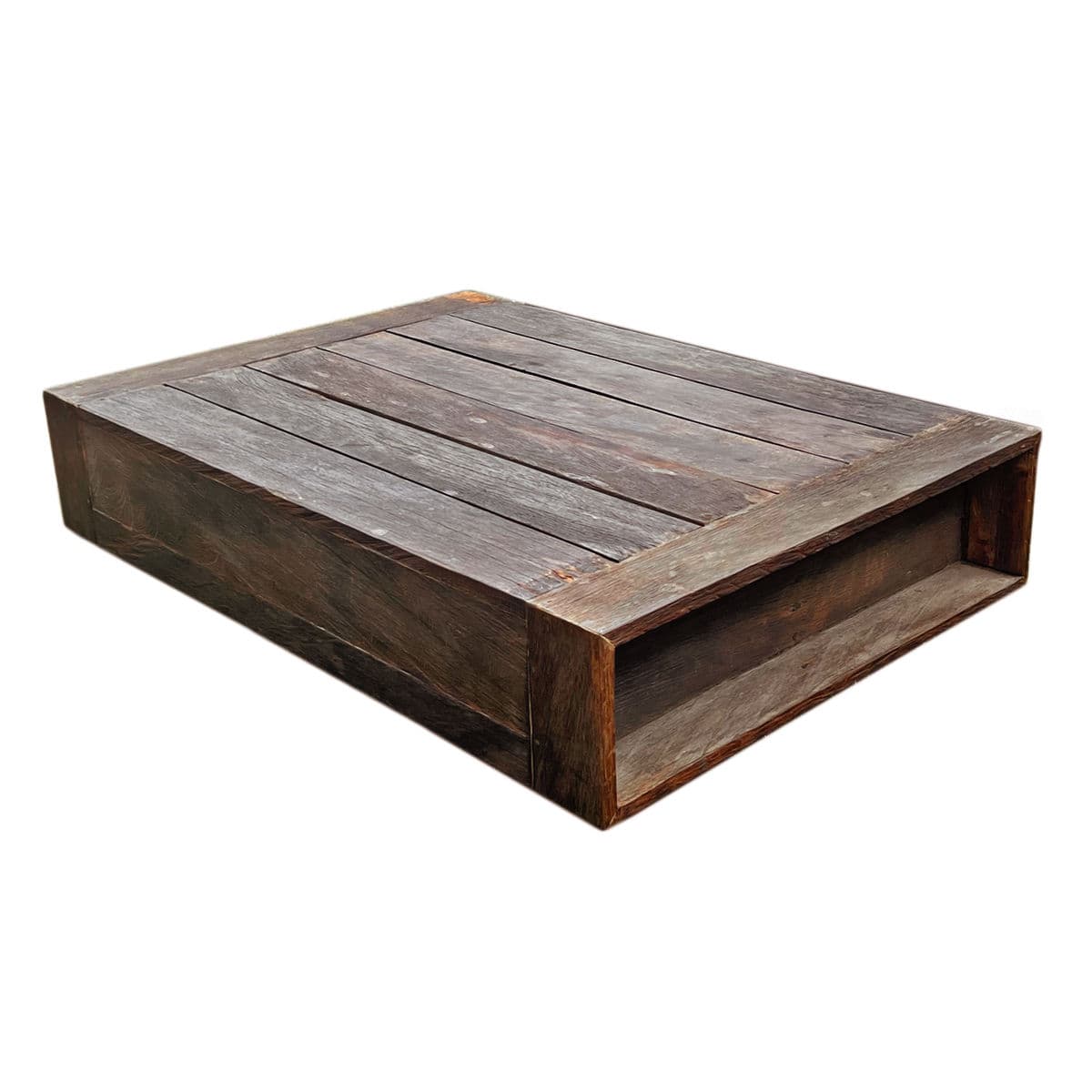 Modern Barn Low Wood Coffee Table - Thumbnail 3