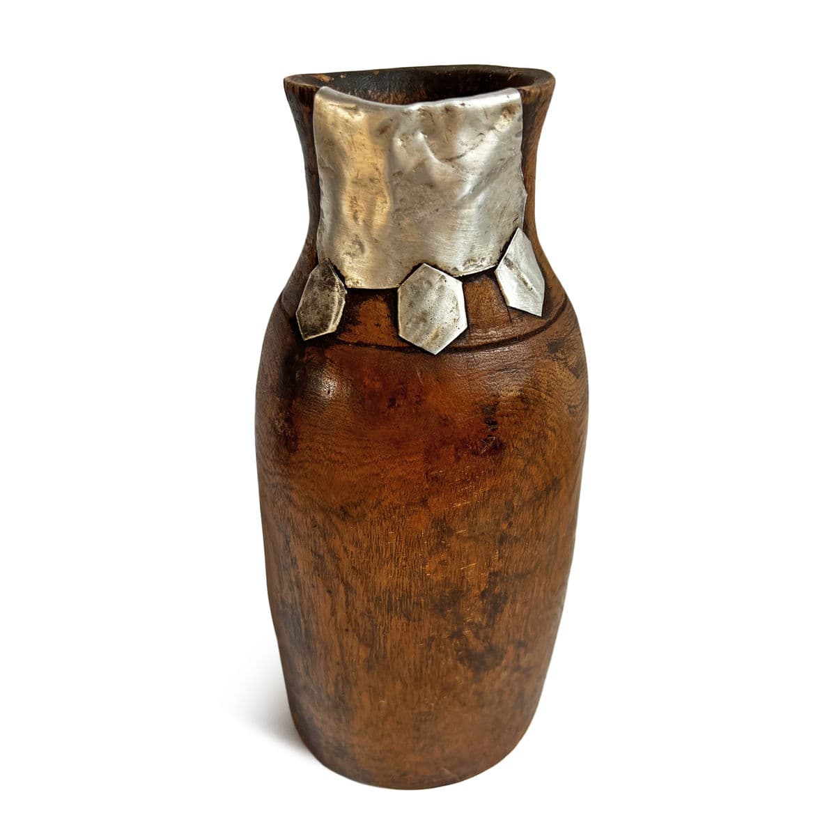 Vintage Tutsi Wood Pot - Thumbnail 3