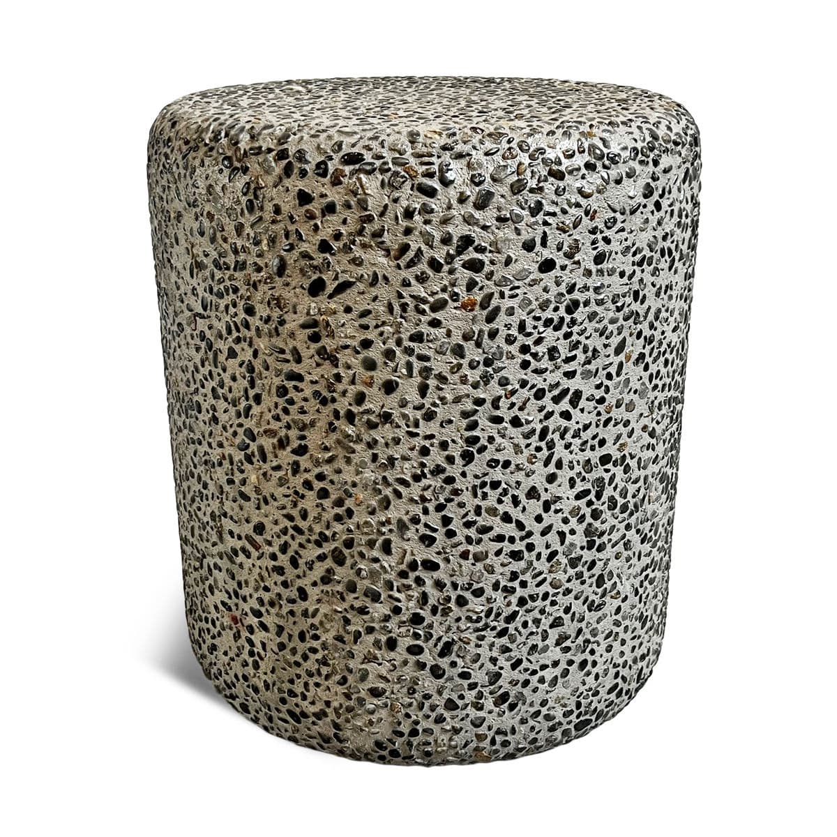 Pebble Cement Outdoor Indoor Side Table - Thumbnail 3