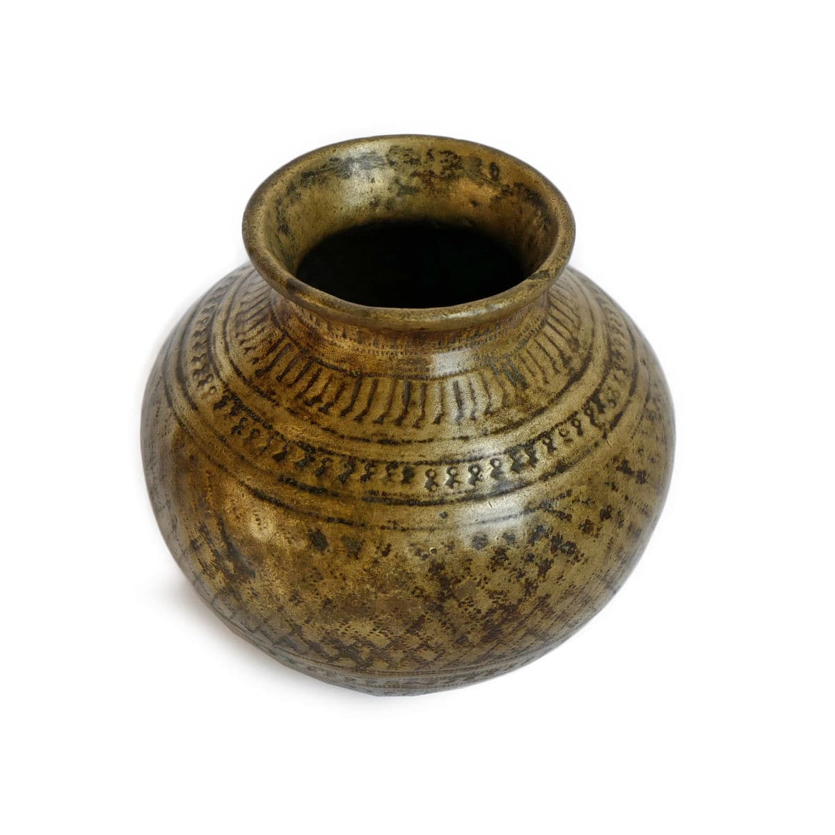Vintage Bronze Nepal Ritual Vase - Thumbnail 3