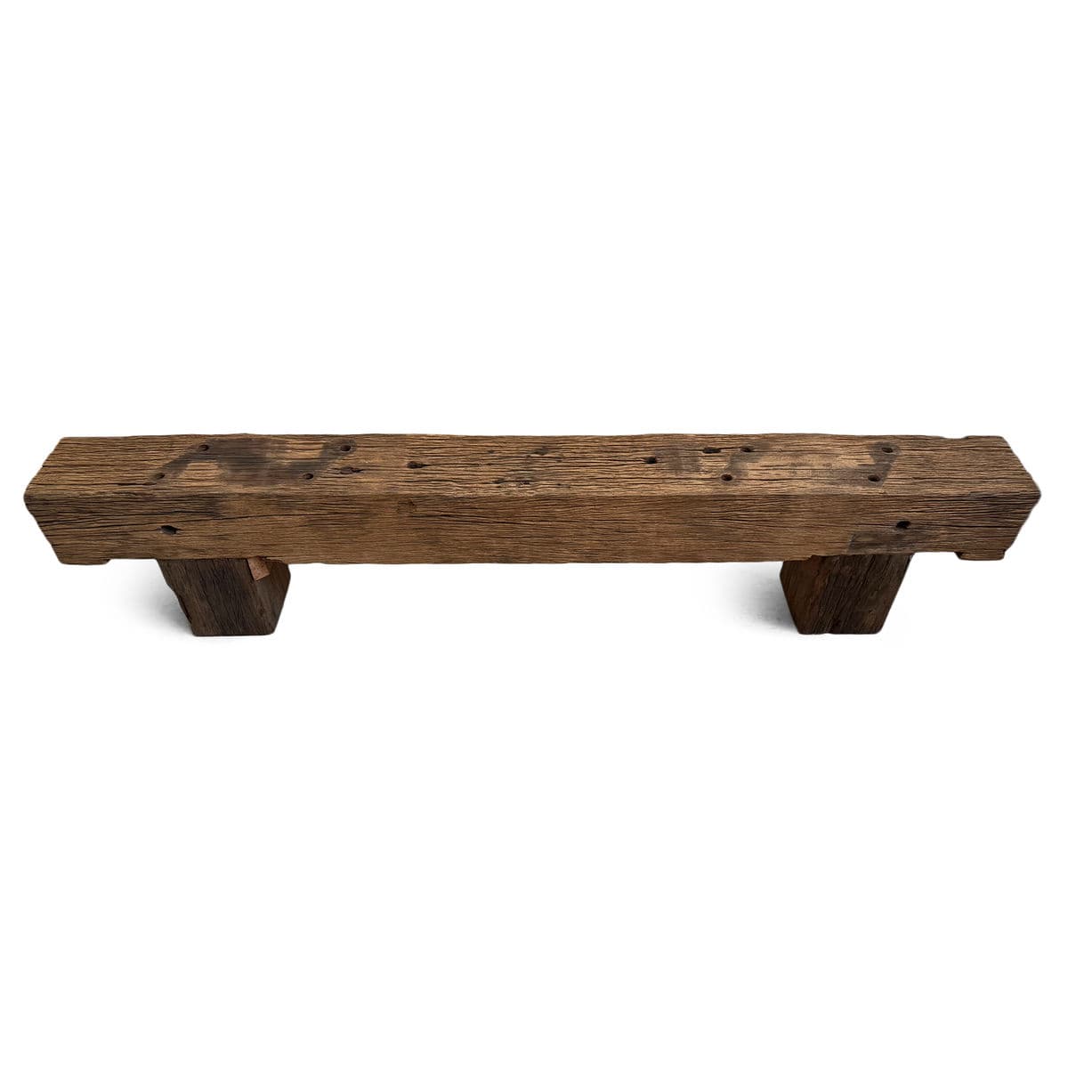 Old Railway Wood Beam Bench - Thumbnail 3