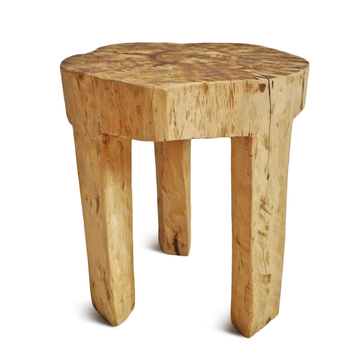 Rustic Naga Three Leg Wood Table - Thumbnail 3