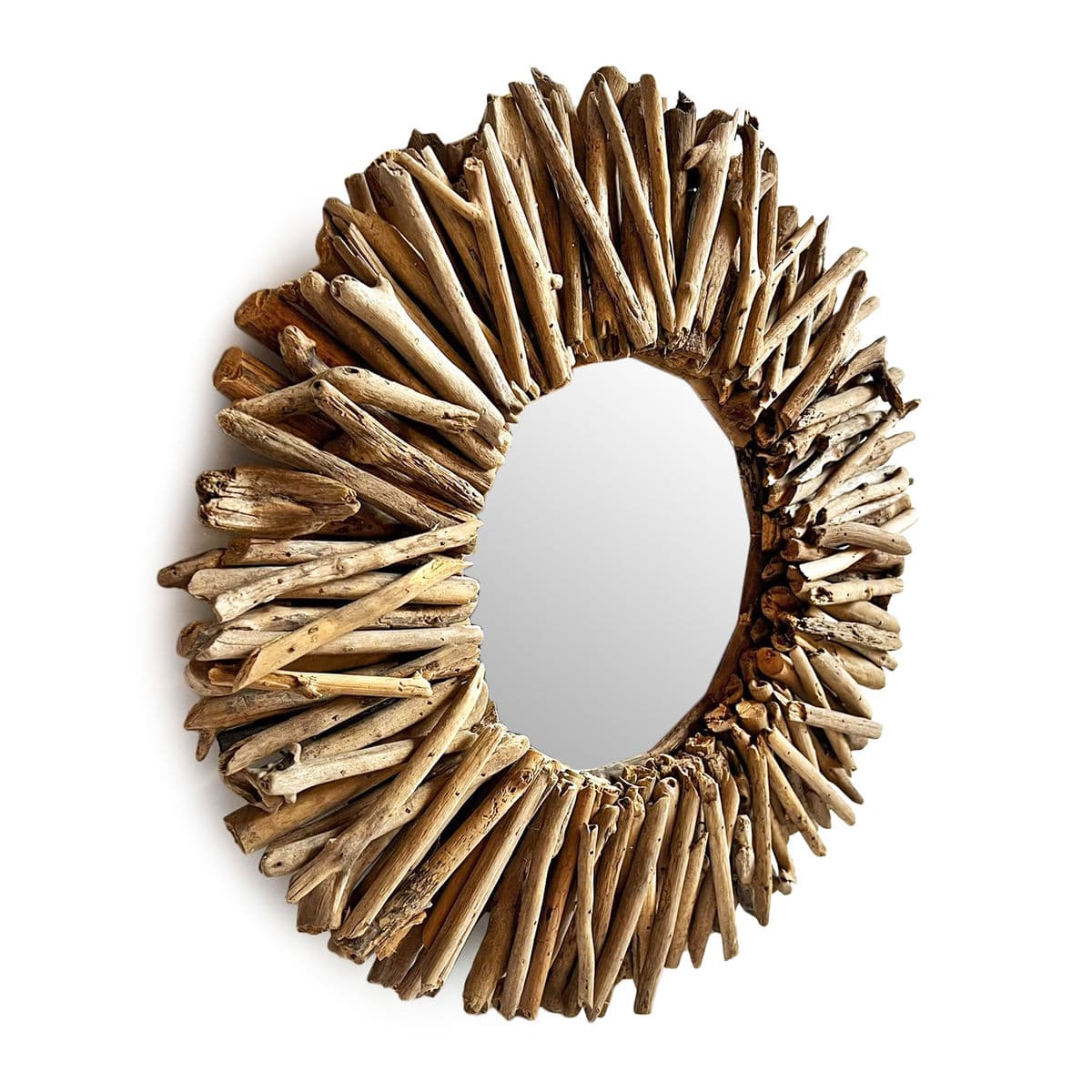 Driftwood Round Sun Mirror - Thumbnail 3