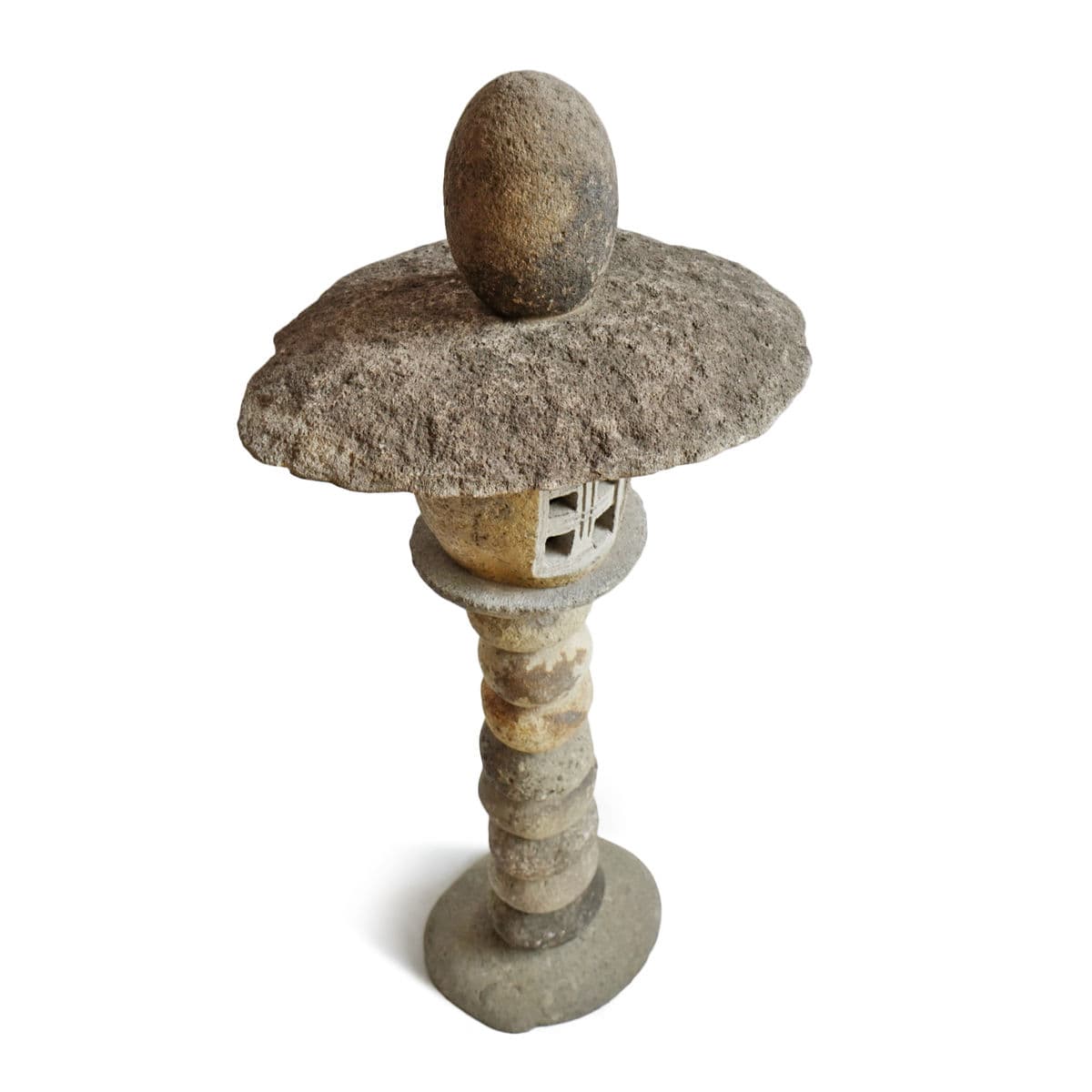 Stacked River Rock Light House Post - Thumbnail 3