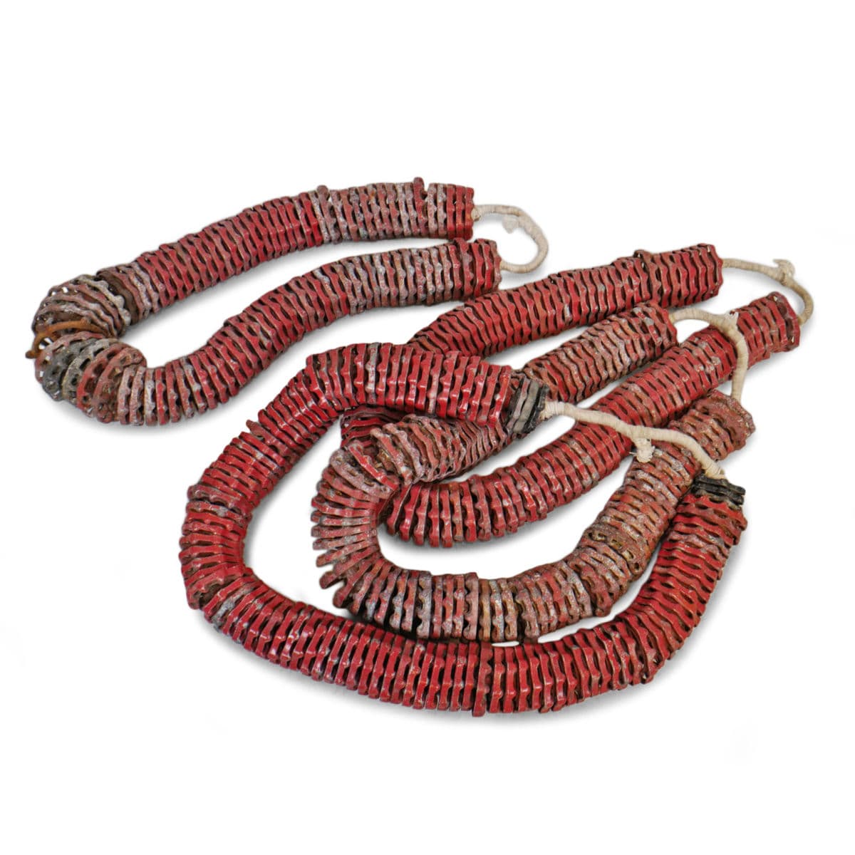 Vintage Red Iron Faucet Handle Grouping - Thumbnail 3