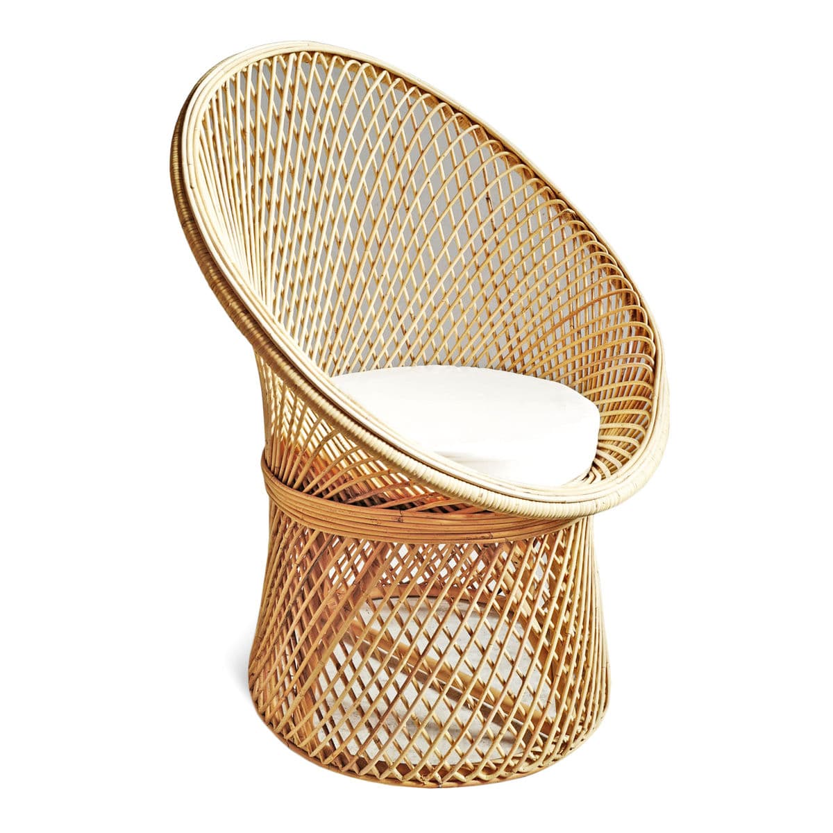 Raw Rattan Mushroom Chair - Thumbnail 3