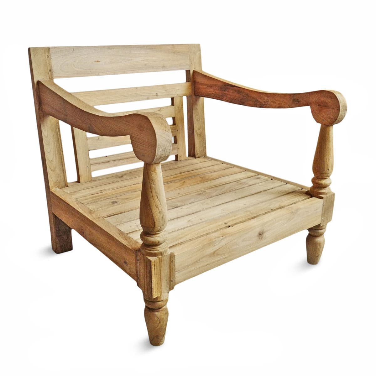 Teak Outdoor Club Chair - Thumbnail 3