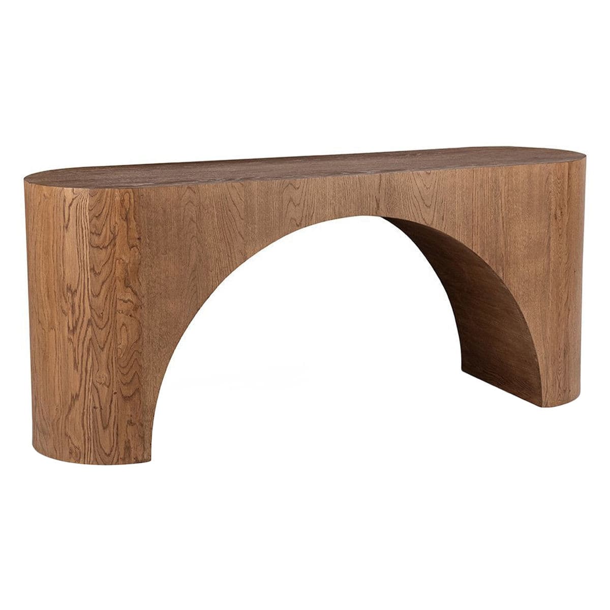 Minimalist Arch Oak Console - Thumbnail 3