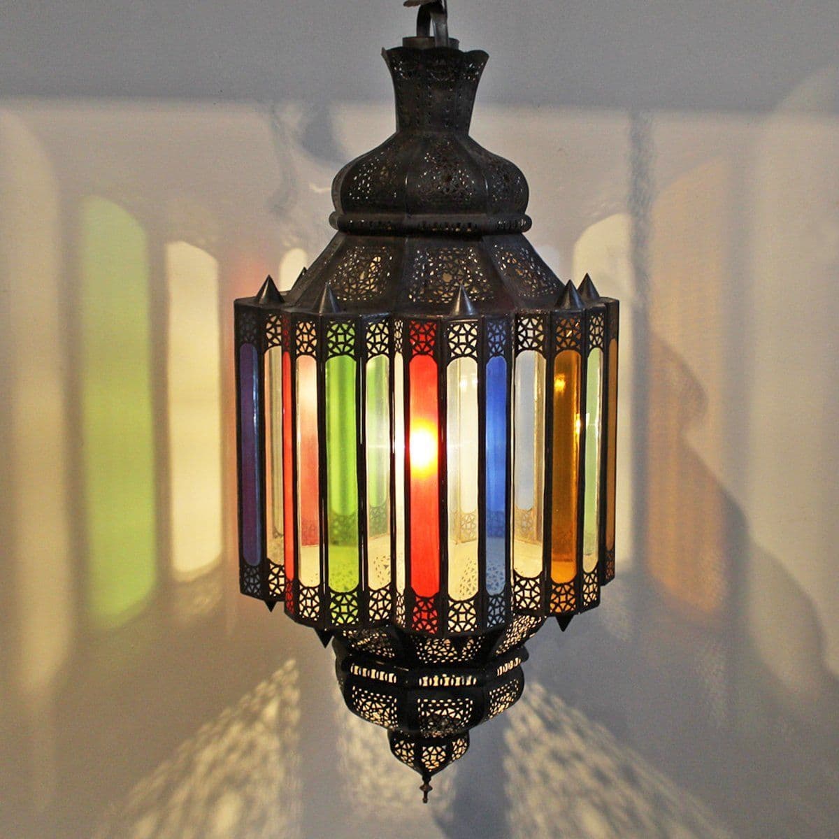 Multicolor Moroccan Chandelier - Thumbnail 3