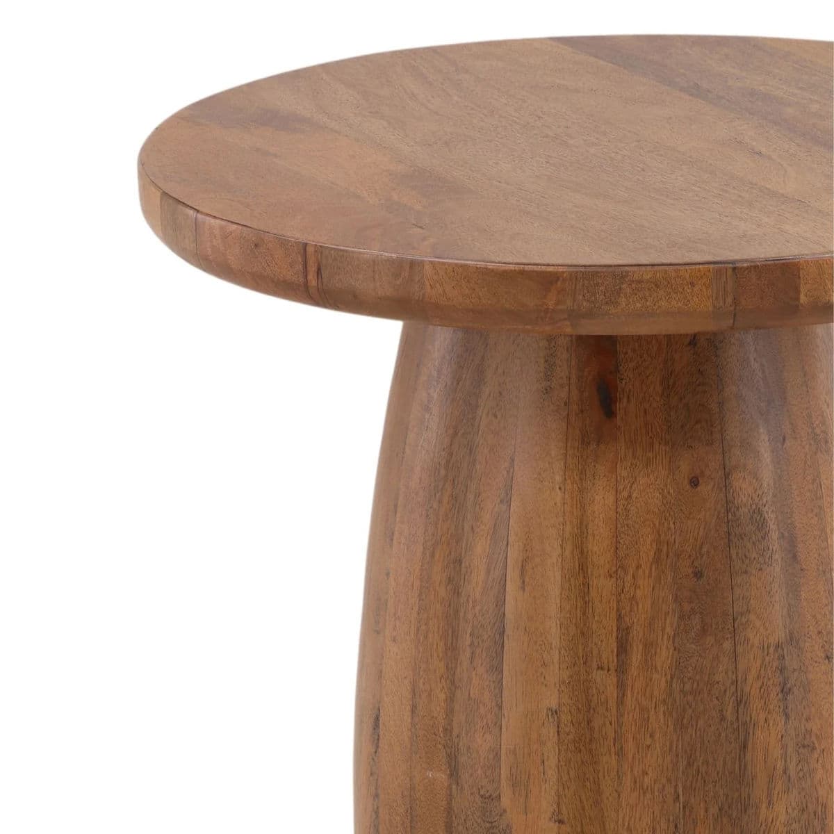 Carlo Round Pedestal Side Table - Thumbnail 3
