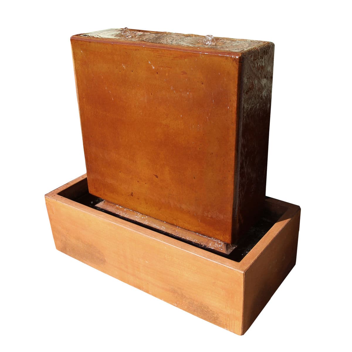 Modern Rust Cement Fountain - Thumbnail 3