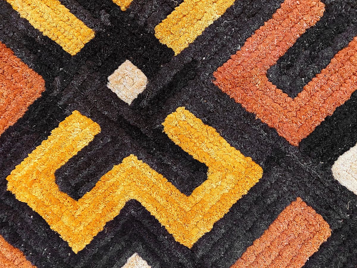 Vintage Kuba Grass Textile - Thumbnail 3