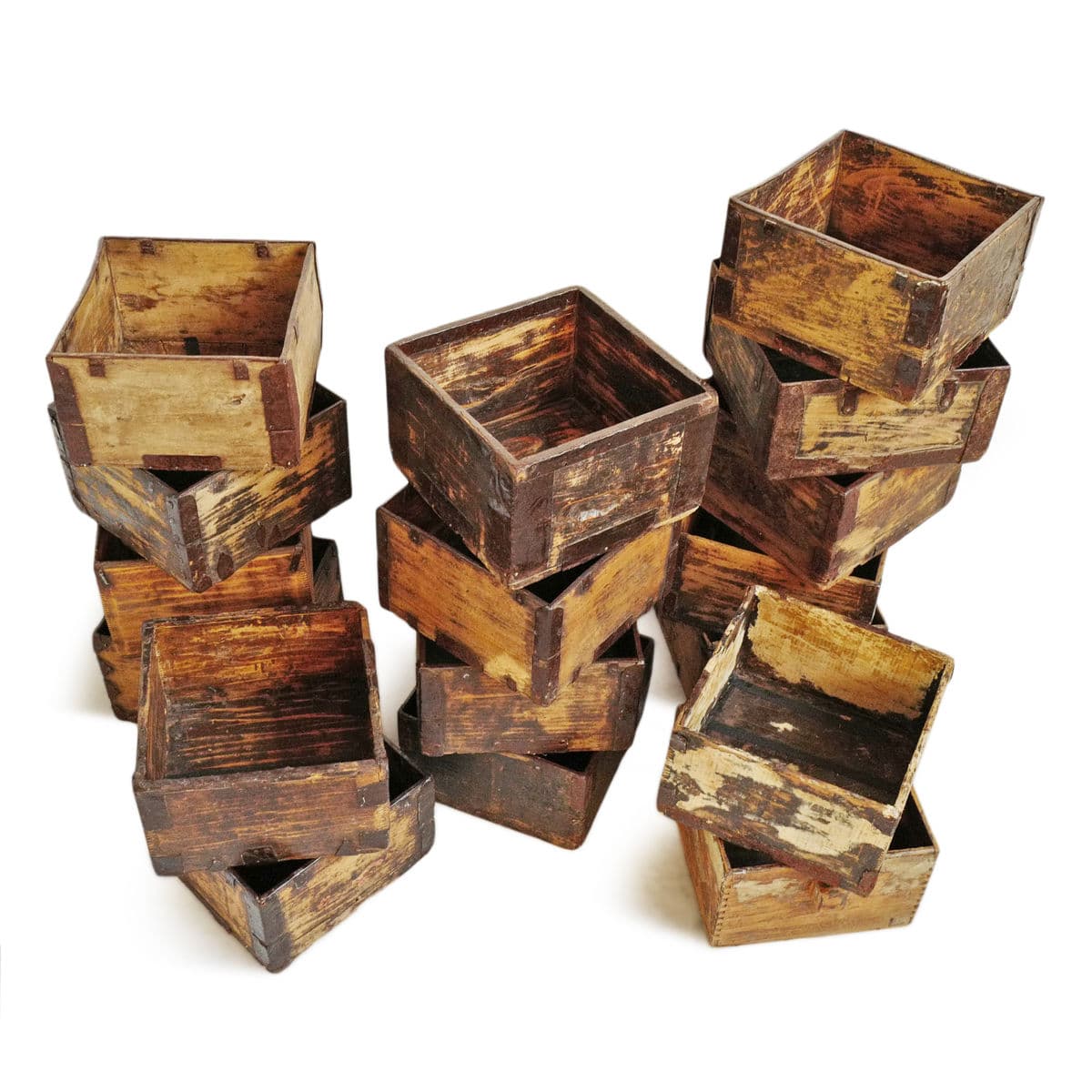 Antique Chinese Wood Rice Box - Thumbnail 3