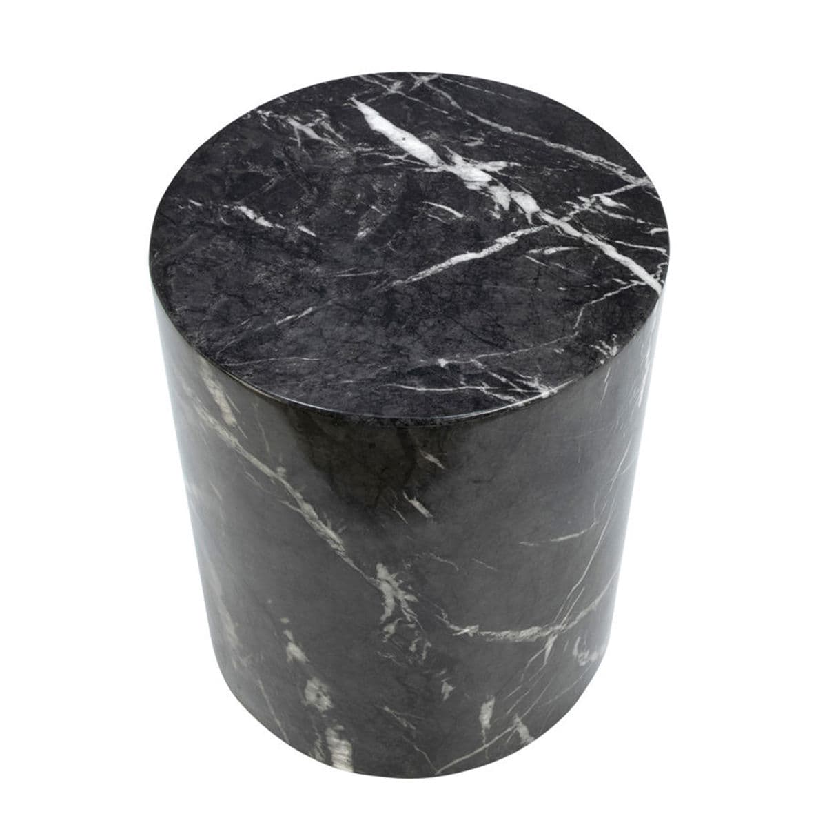 Hydro Black Marble Side Table - Thumbnail 3
