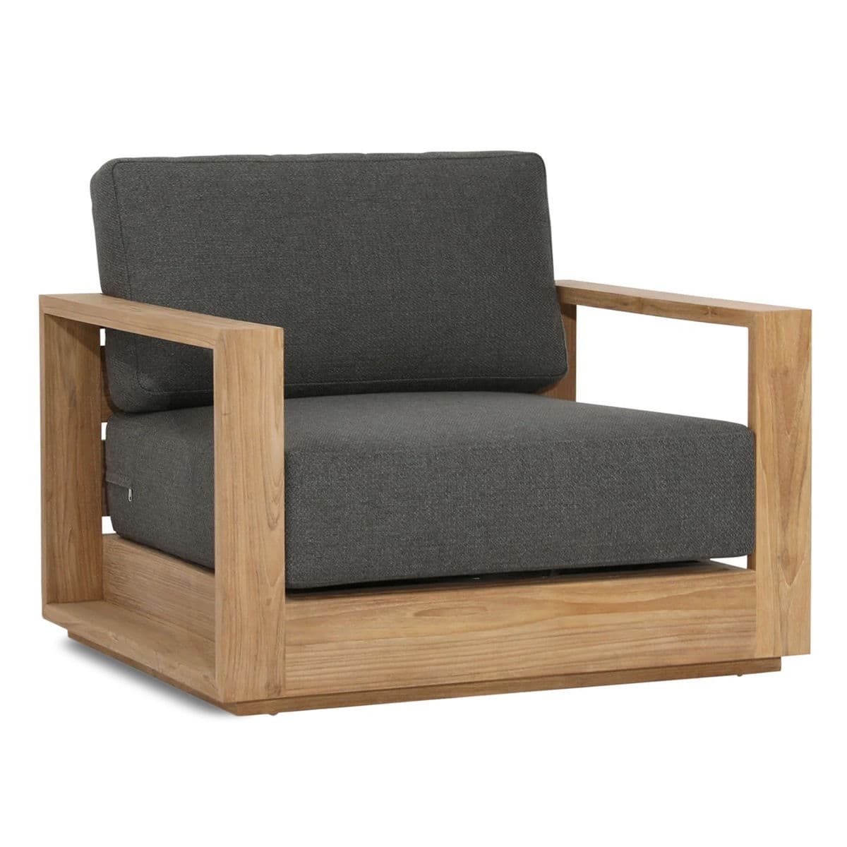 Clemente Outdoor Teak Club Chair - Thumbnail 3